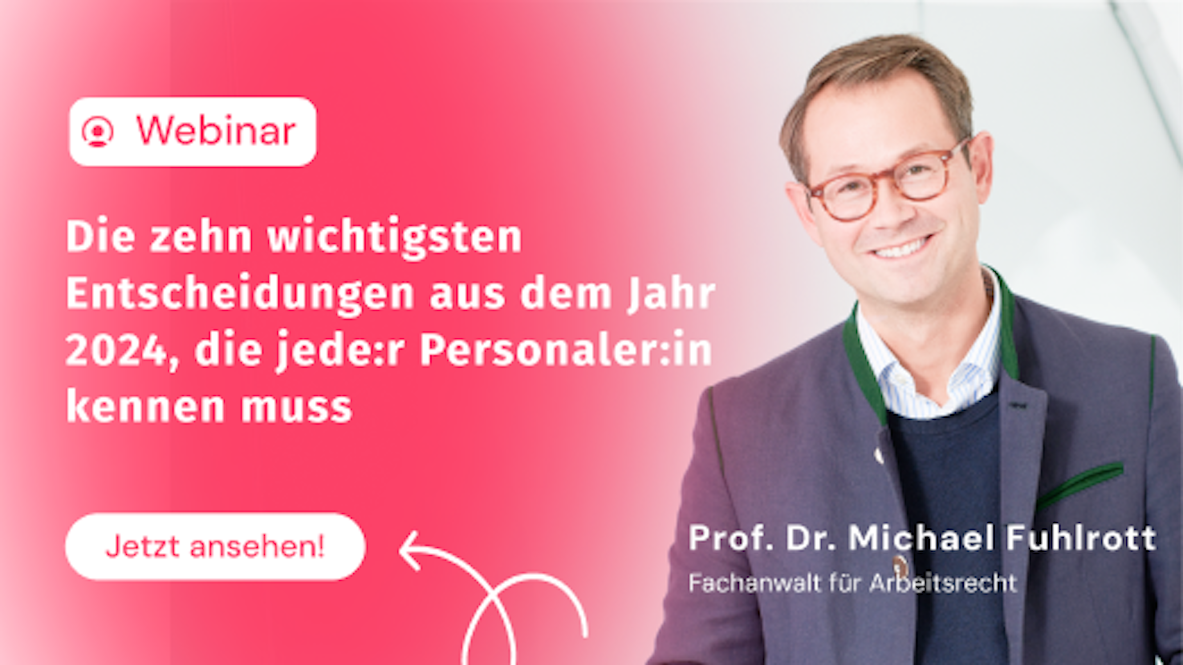 Webinar zum Thema Wichtige Entscheidungen für Personaler in 2025