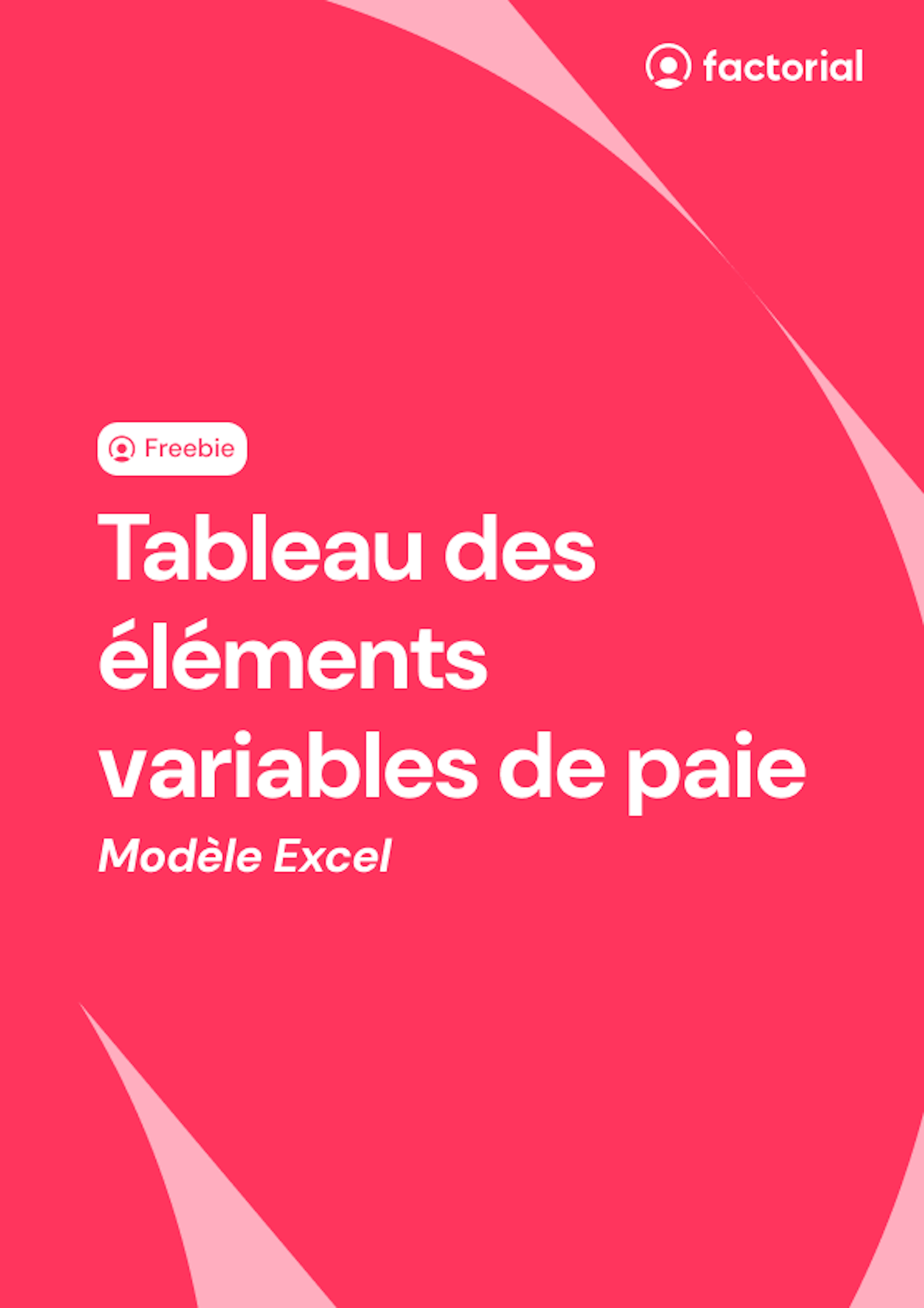 Tableau des éléments variables de paie sur Excel