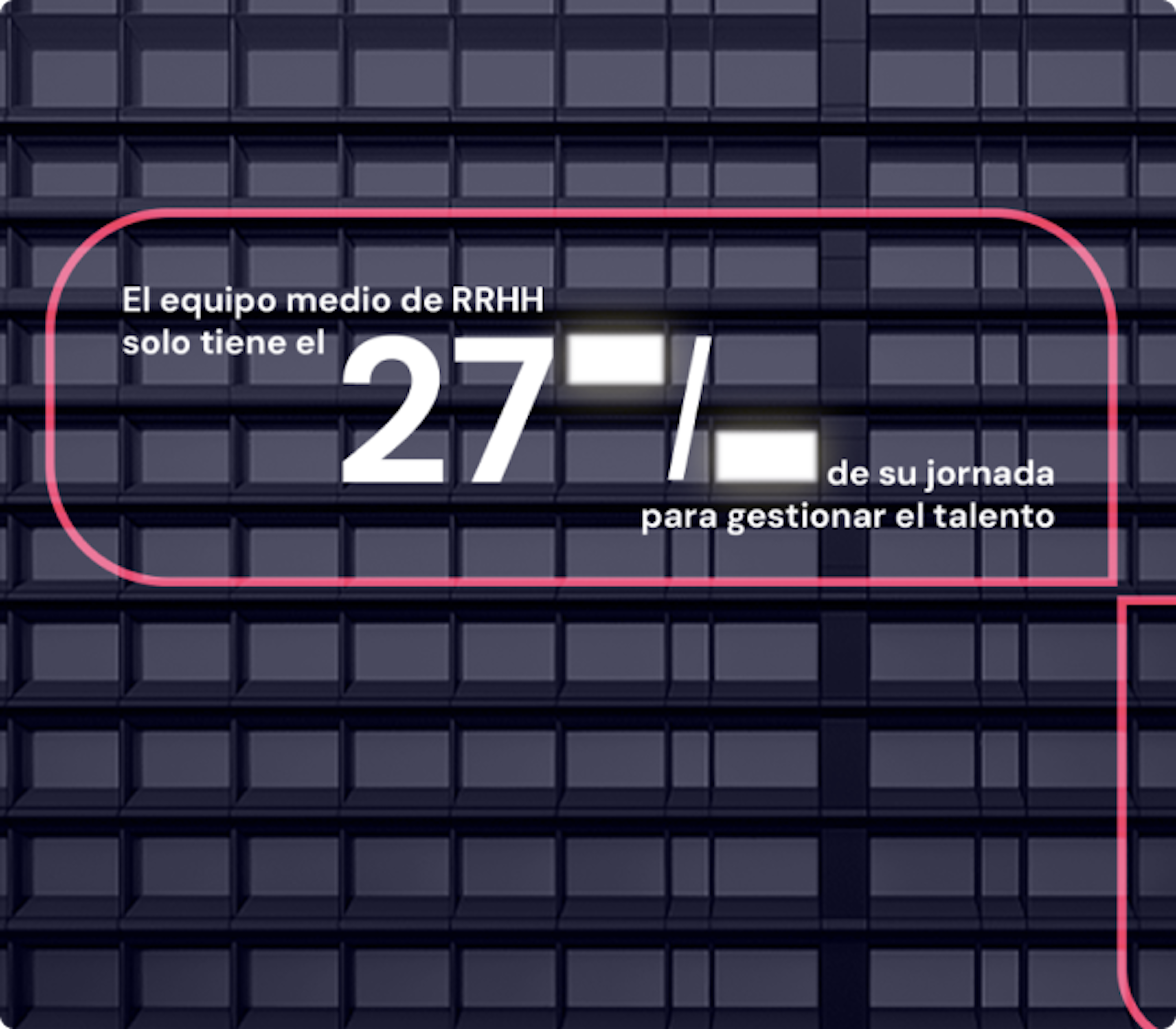 RR.HH. solo tiene el 27% de su tiempo