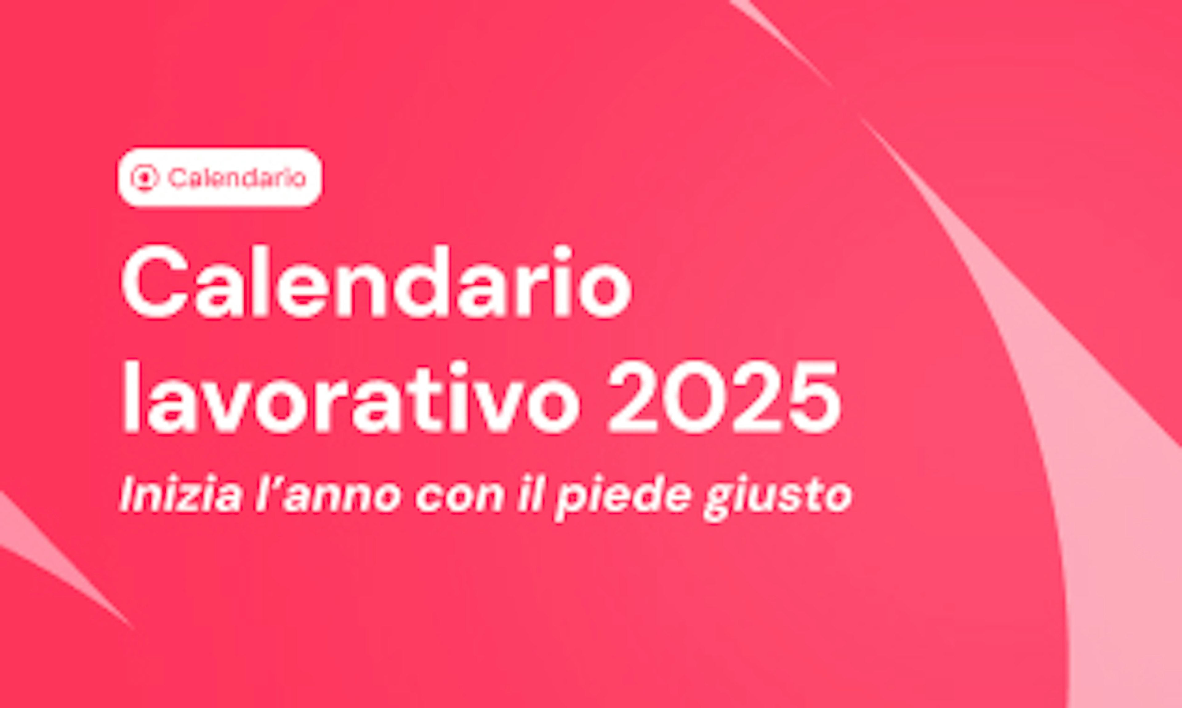 Calendario lavorativo 2025 gratuito di Factorial
