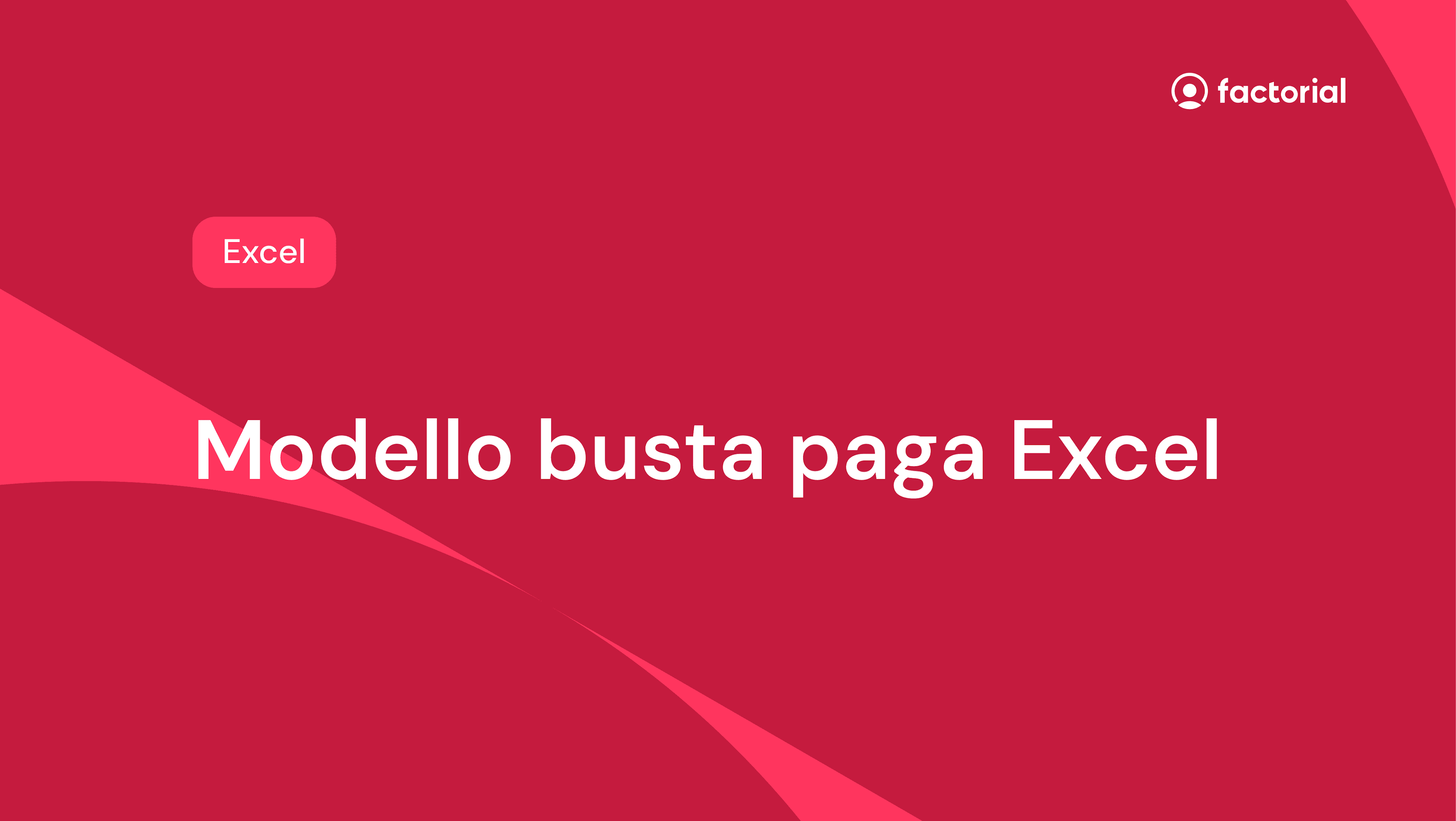 Modello busta paga Excel gratuito di Factorial