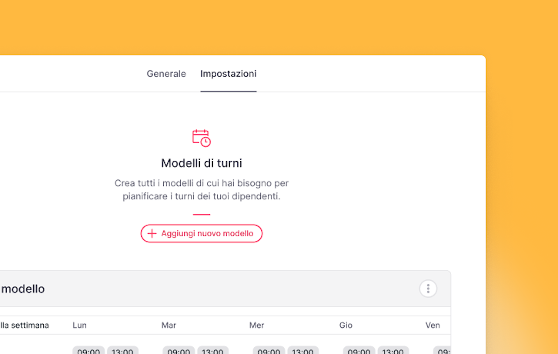 programma per turni di lavoro