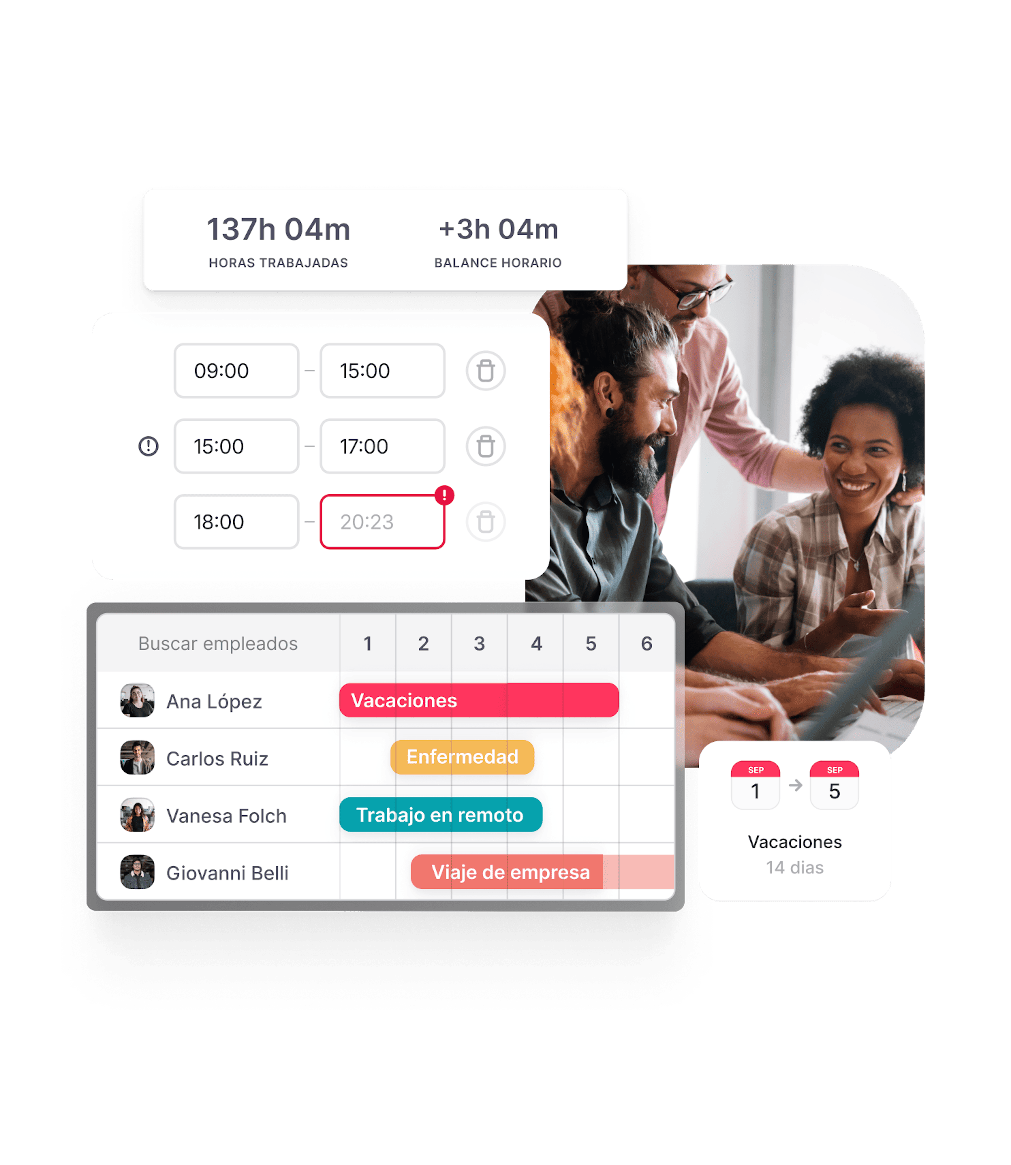 Gestiona el tiempo de trabajo de tu equipo sin perder el tuyo