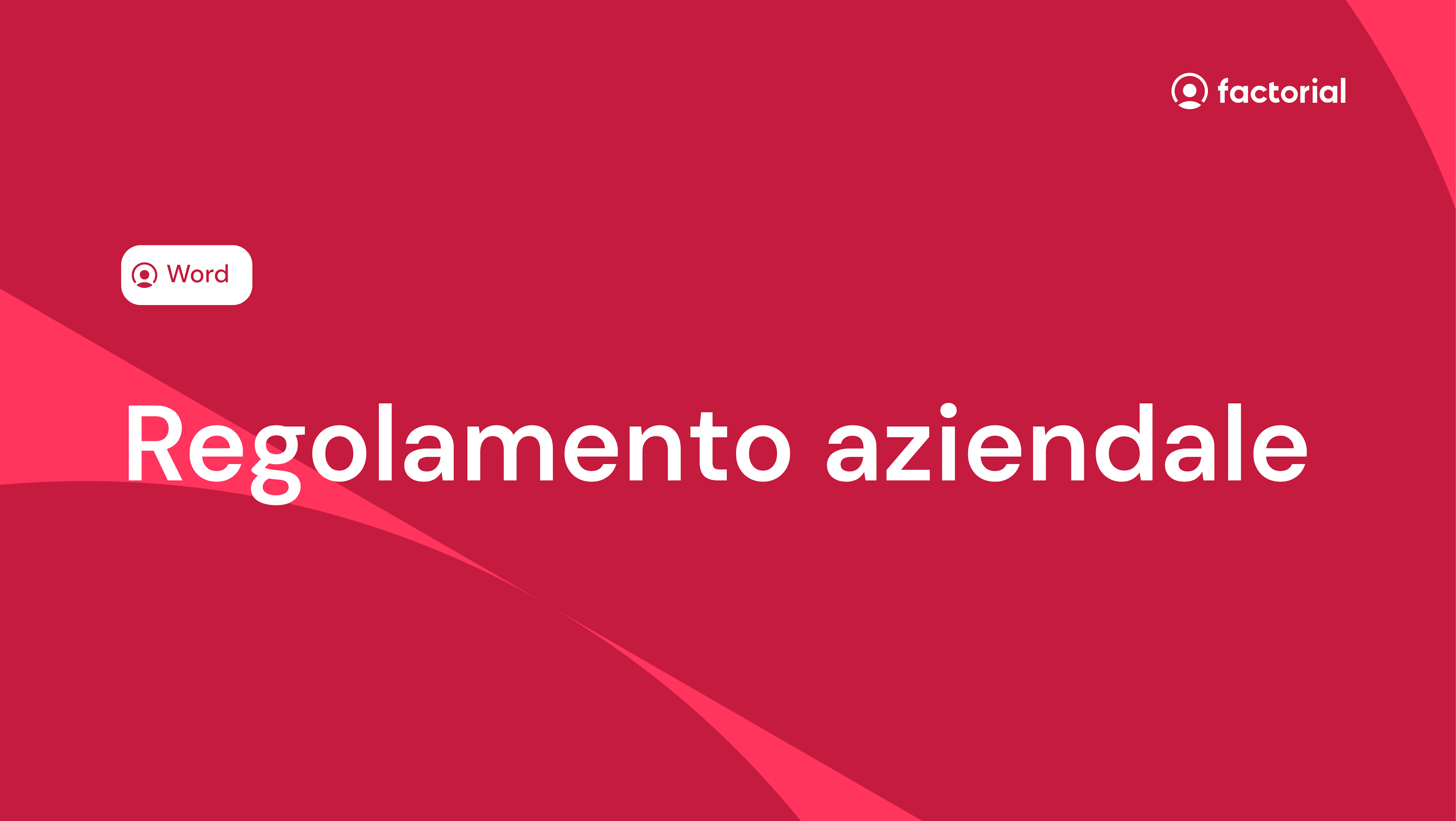 Regolamento aziendale Word Regolamento aziendale Word di Factorial