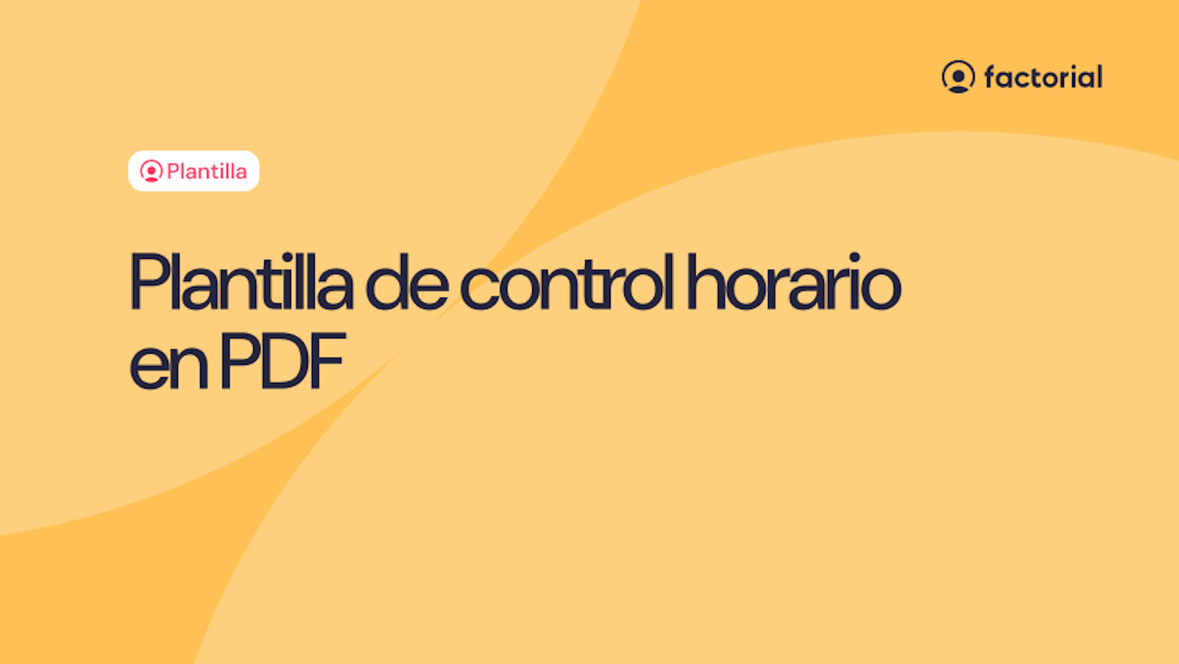 Plantilla de control horario en PDF