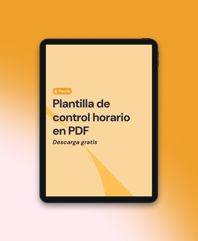 Plantilla de control horario en PDF Plantilla de control horario en PDF