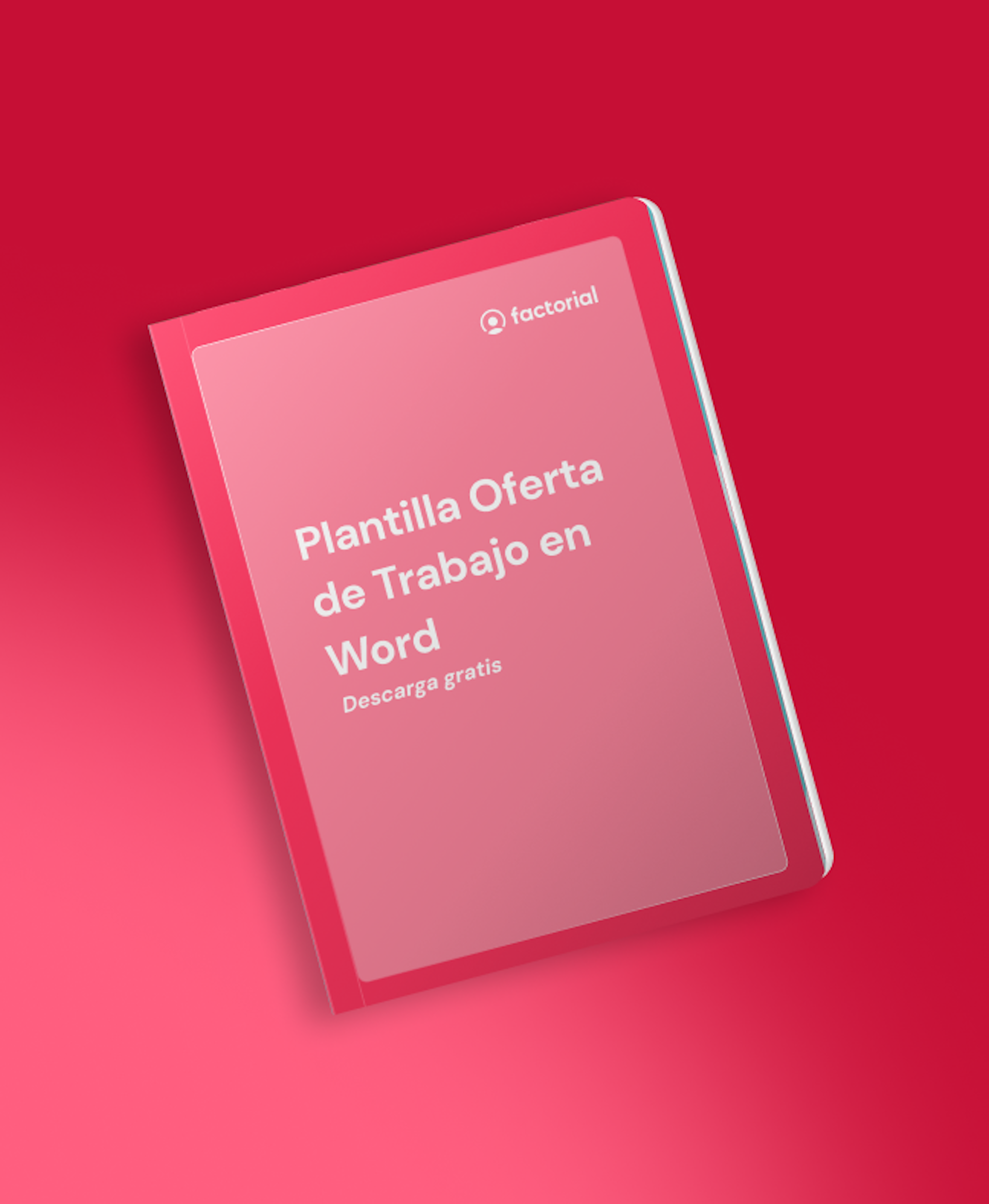 Plantilla oferta de trabajo en word