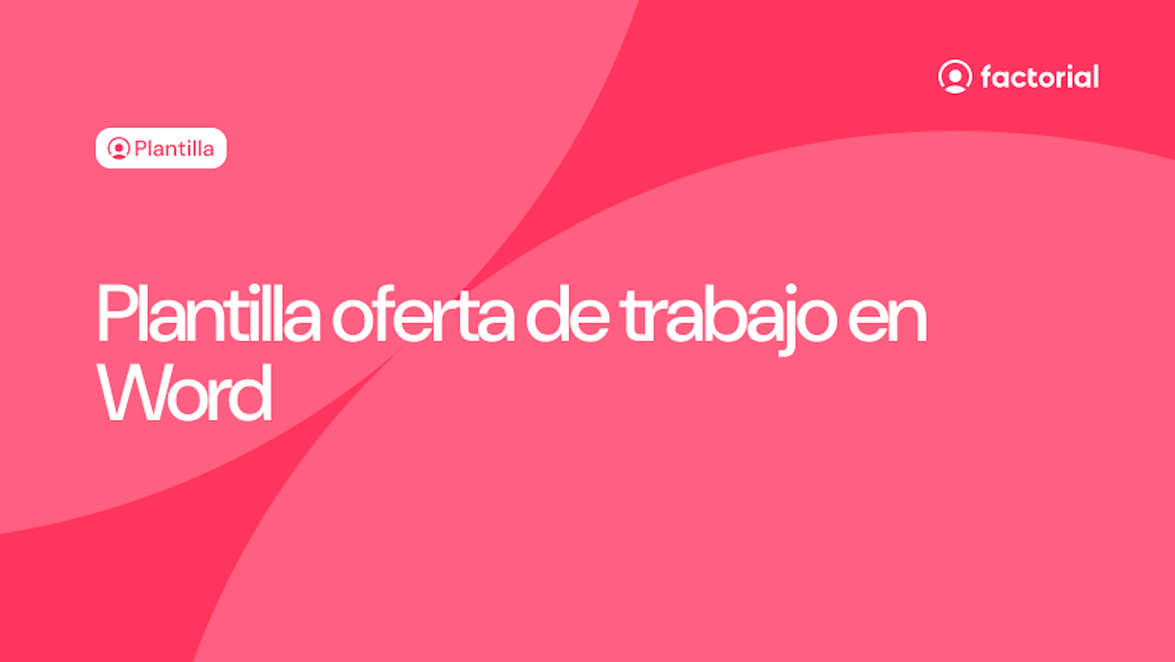 Plantilla de oferta de trabajo en word
