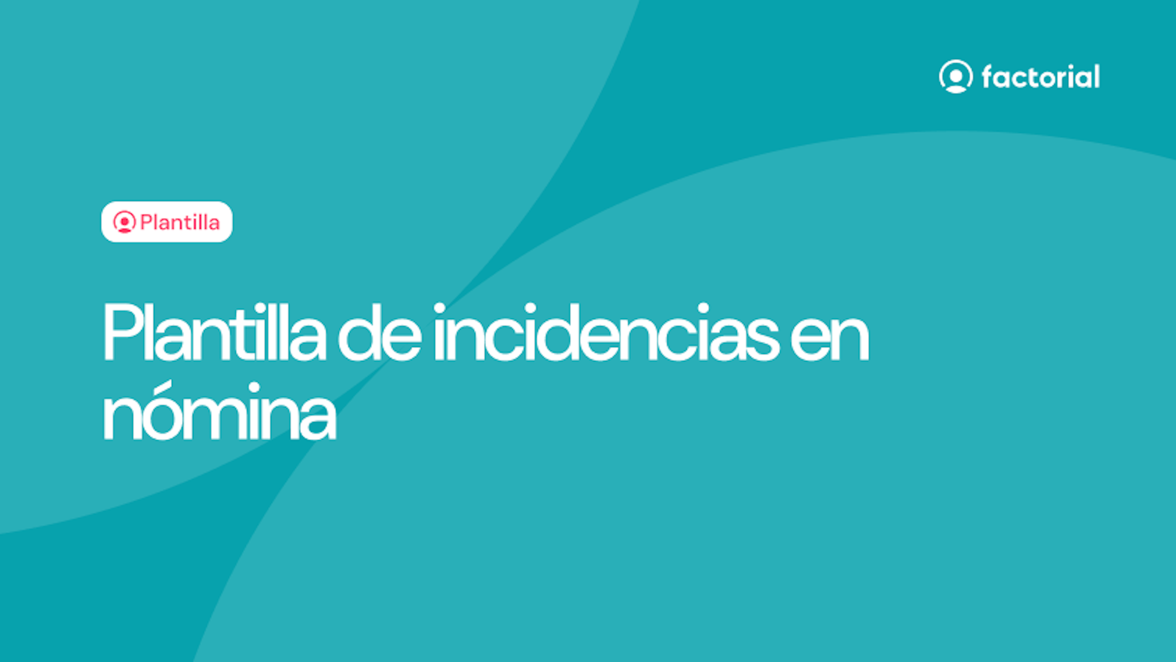 Plantilla de incidencias en nomina