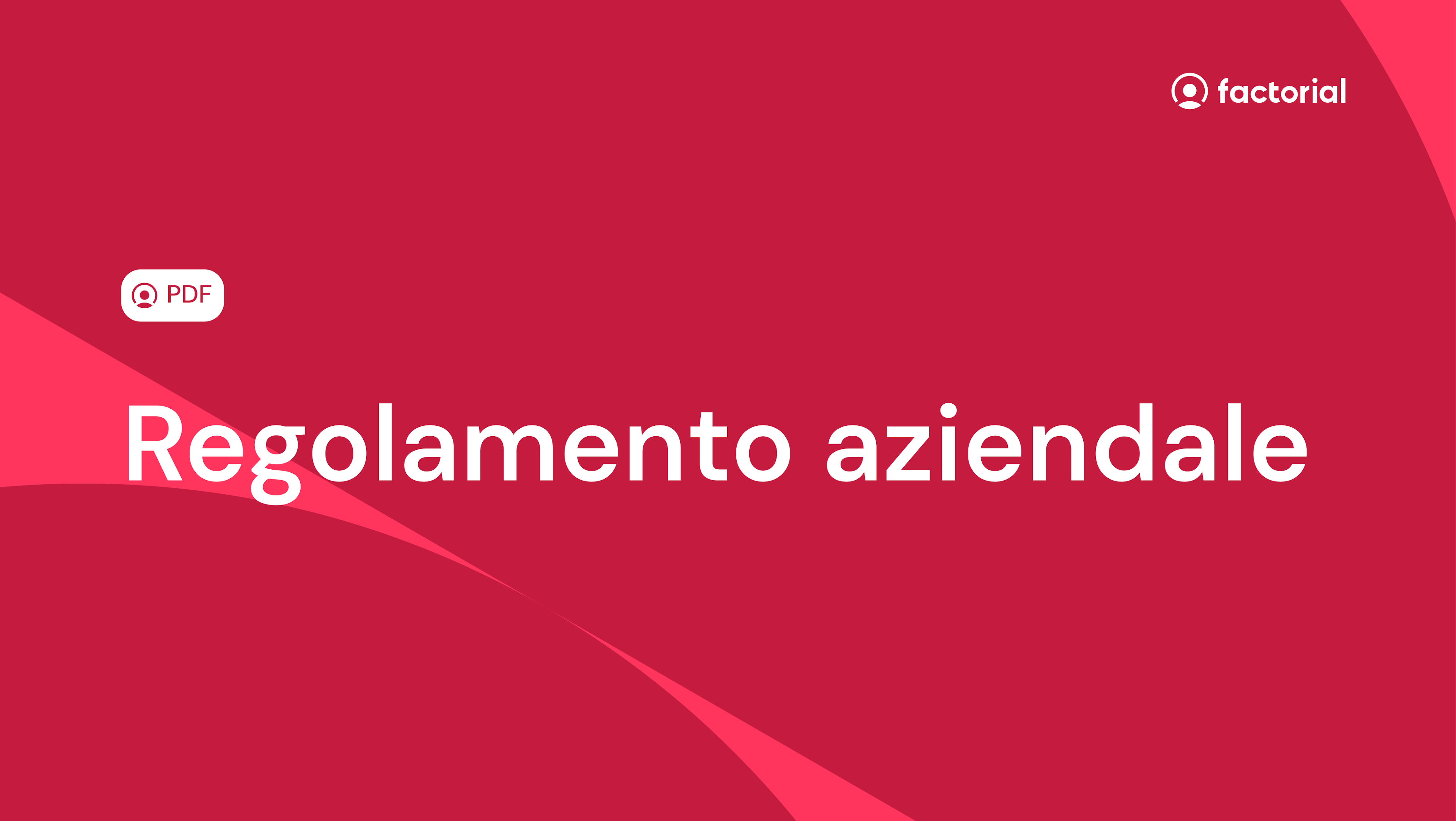 Regolamento aziendale PDF di Factorial