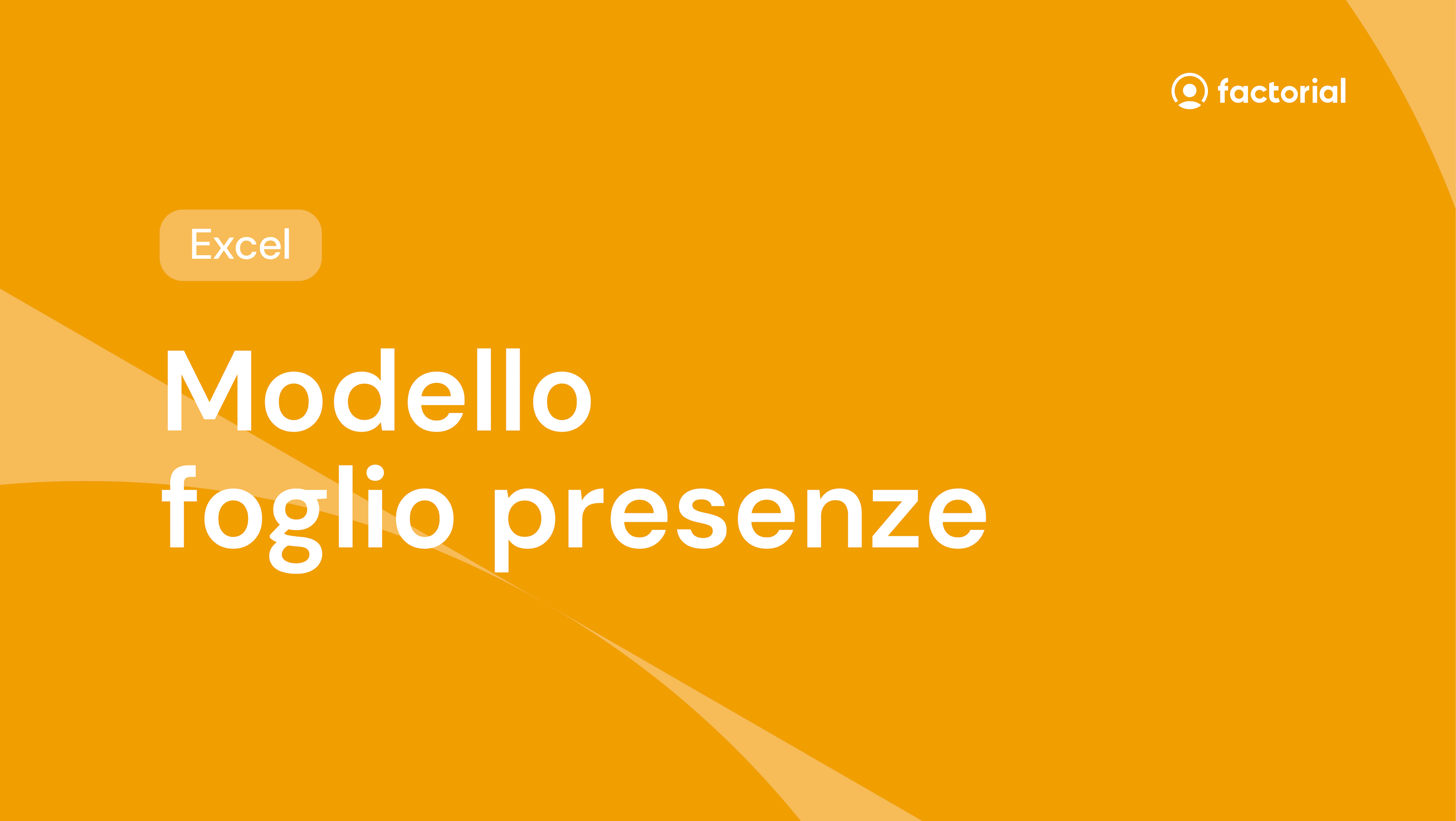 Foglio presenze excel gratuito di Factorial