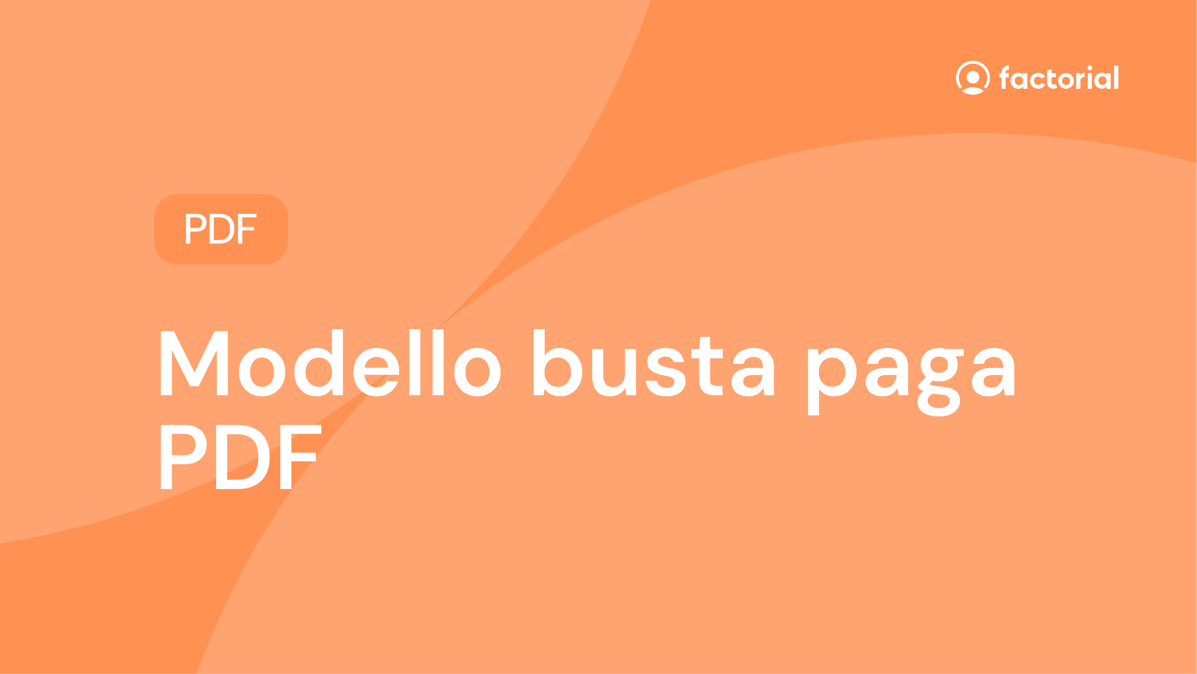 Modello busta paga PDF gratuito di Factorial