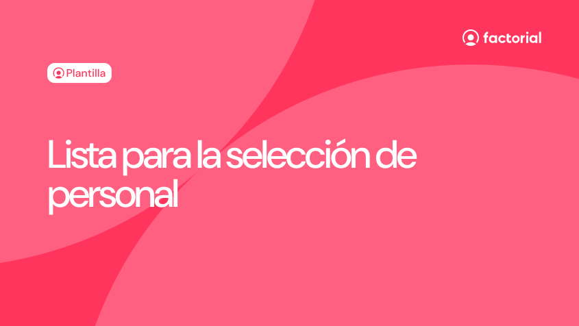 Lista para la selección de personal Lista para la selección de personal