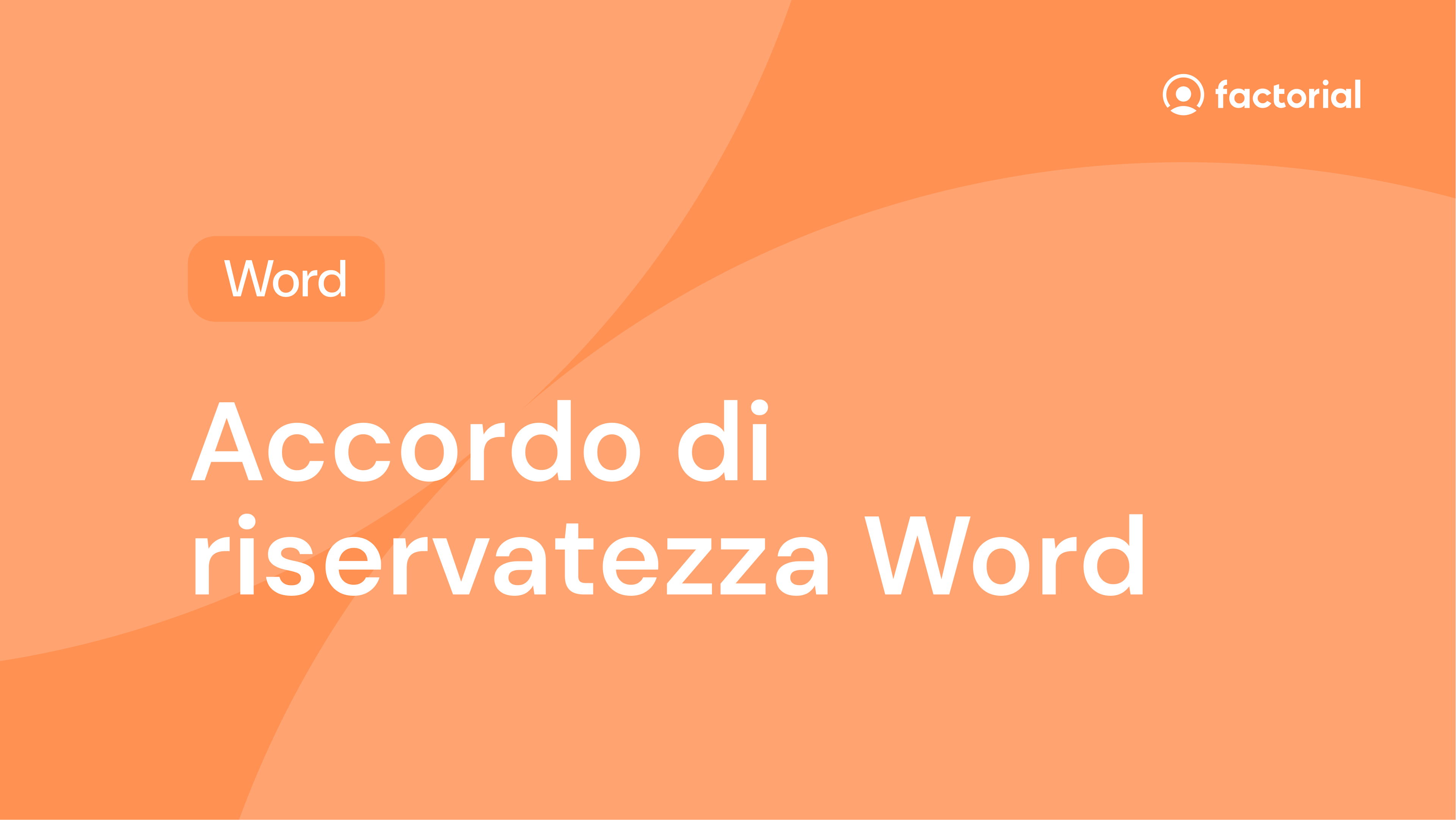 Accordo di riservatezza Word gratuito di Factorial