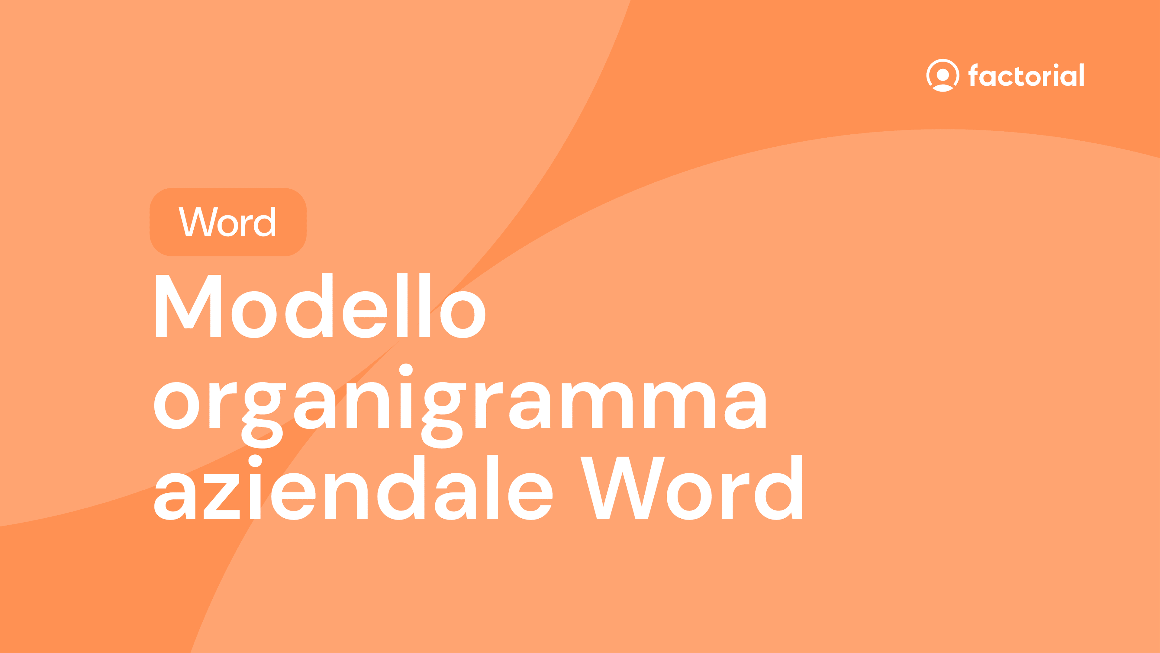 Organigramma aziendale Word gratuito di Factorial