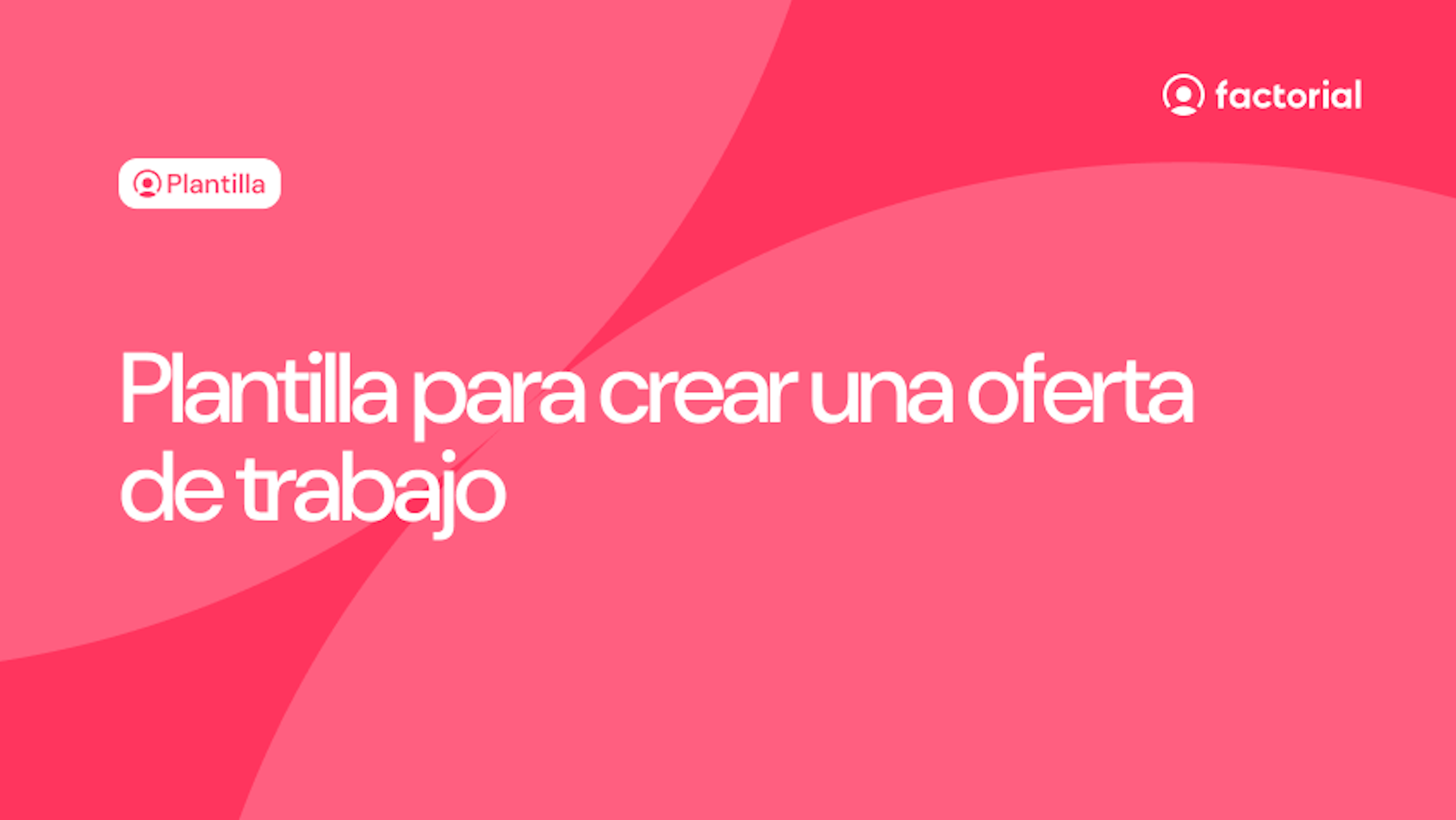 Plantilla para crear una oferta de trabajo