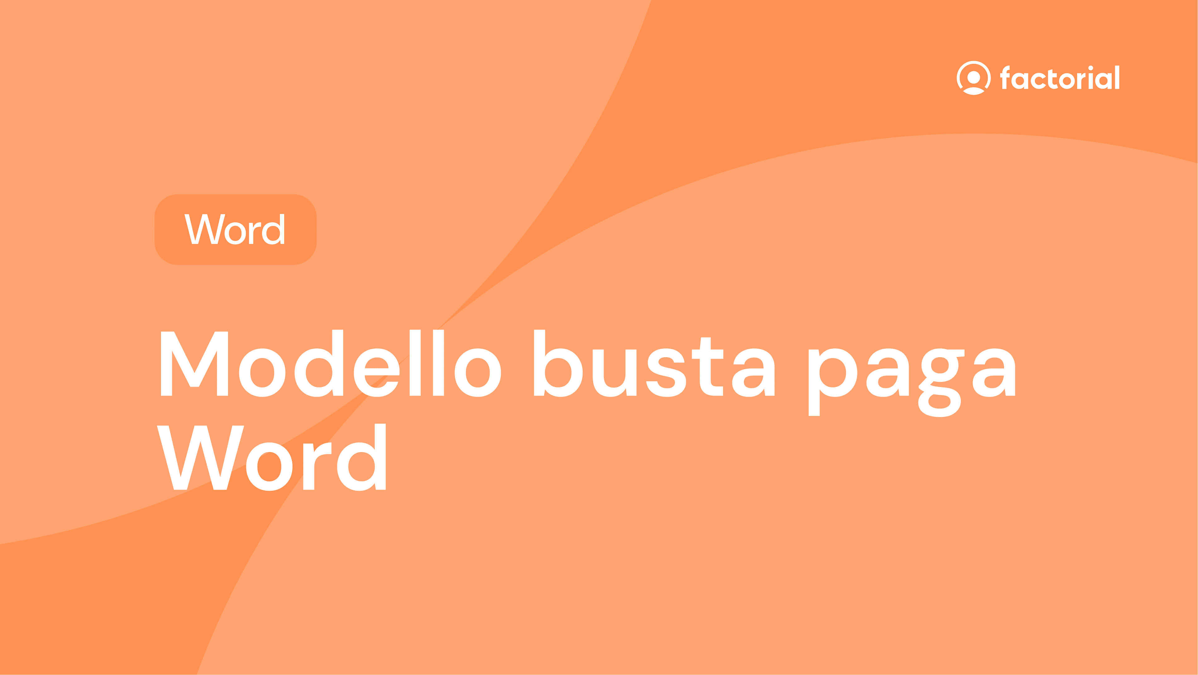 Modello busta paga Word gratuito di Factorial