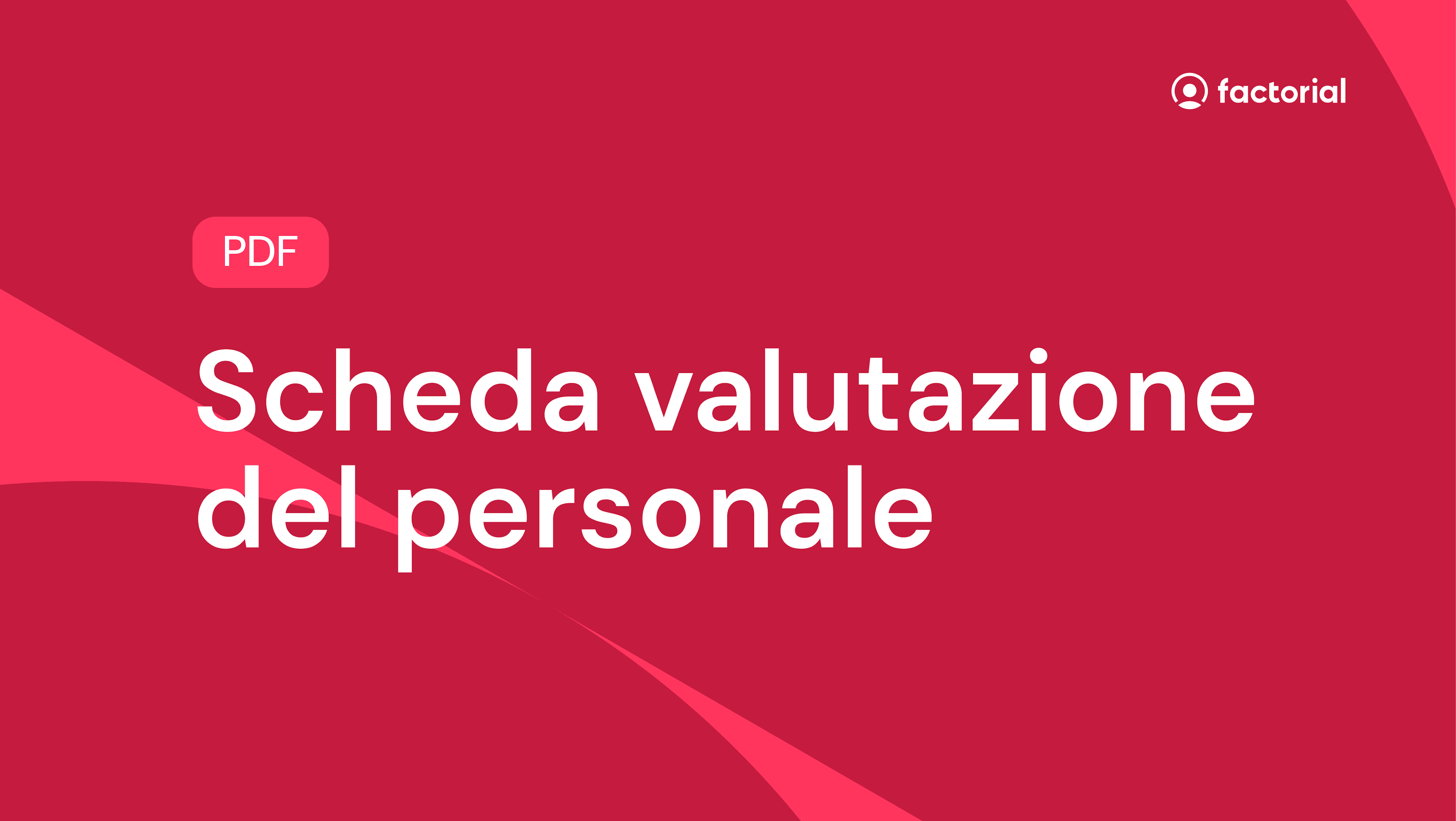 Scheda valutazione del personale PDF gratuita di Factorial