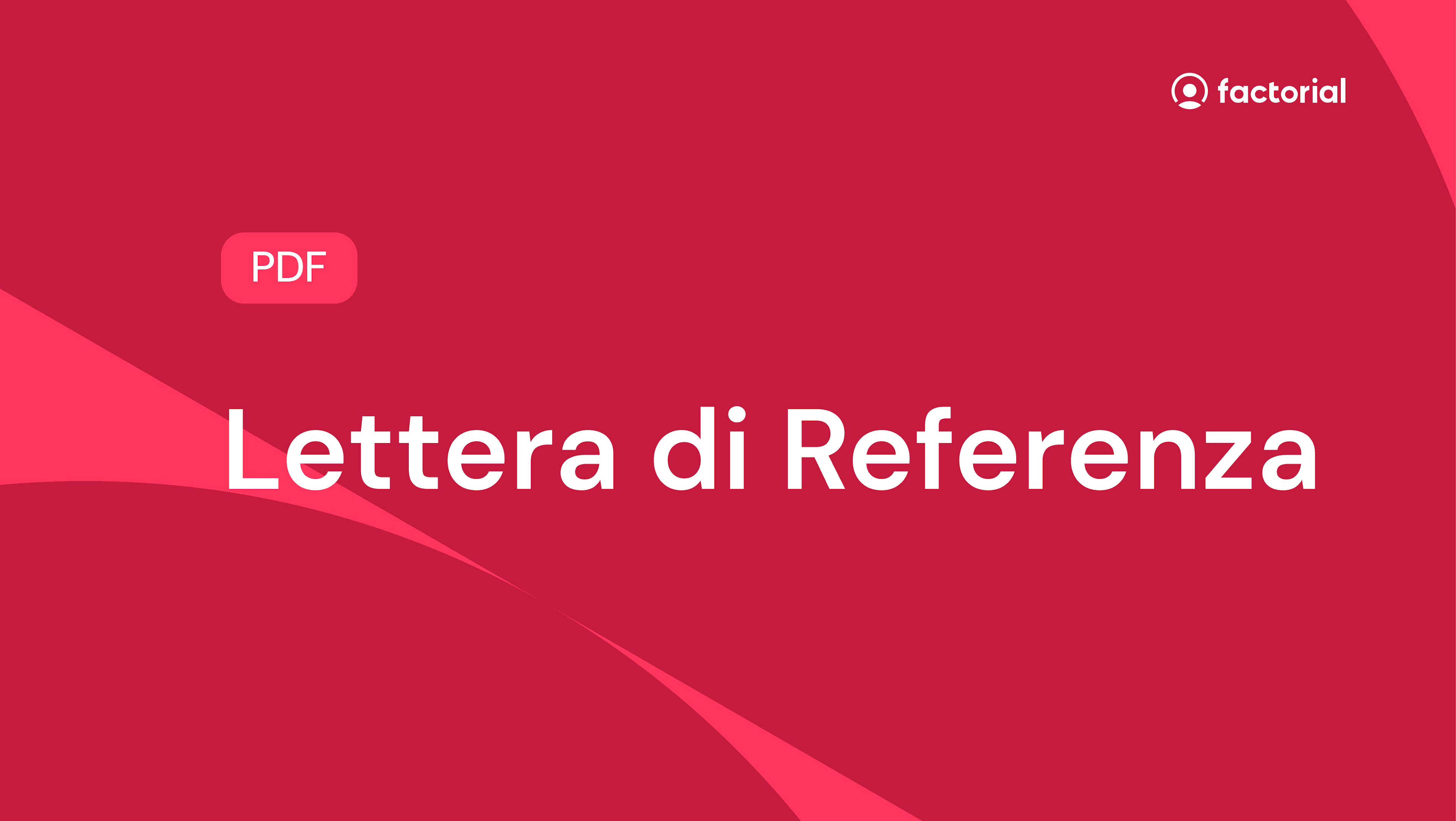 Modello Lettera di Referenza in PDF di Factorial