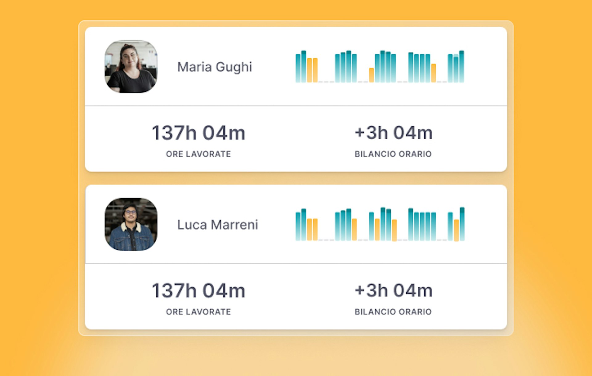 Funzione di time track di Factorial