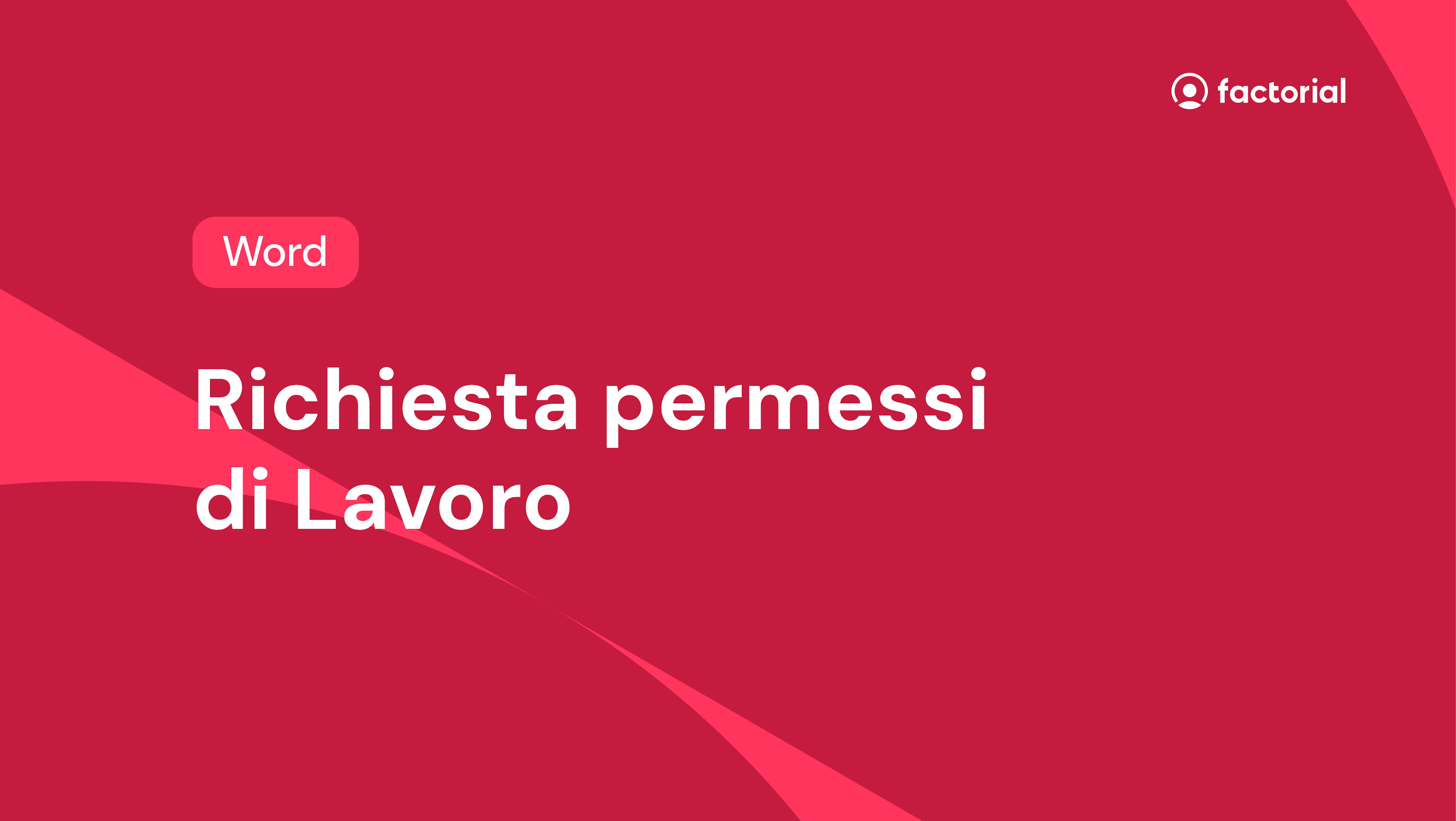 Modulo Richiesta Permessi in Word