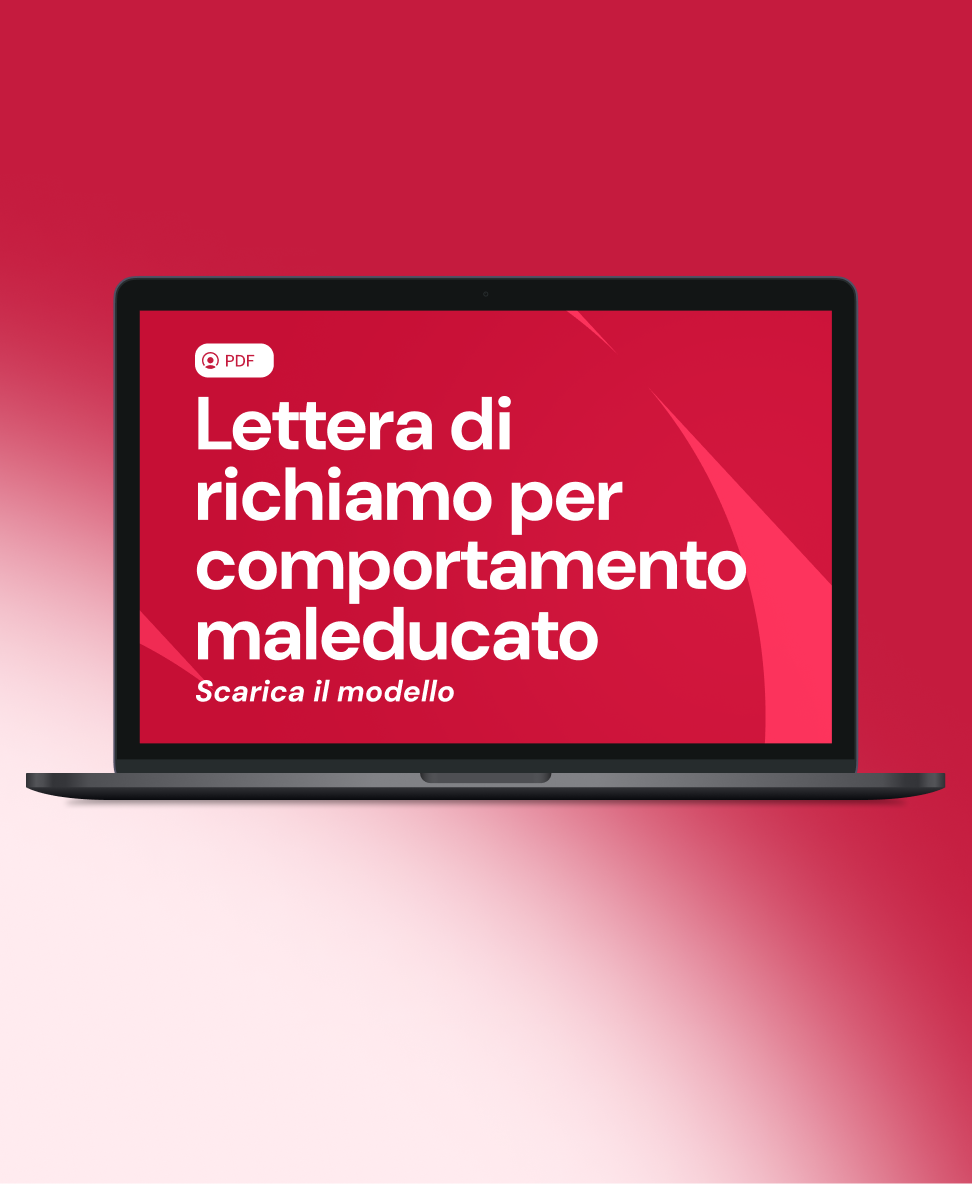 Lettera di richiamo per comportamento maleducato Scarica gratis il modello lettera di richiamo per comportamento maleducato