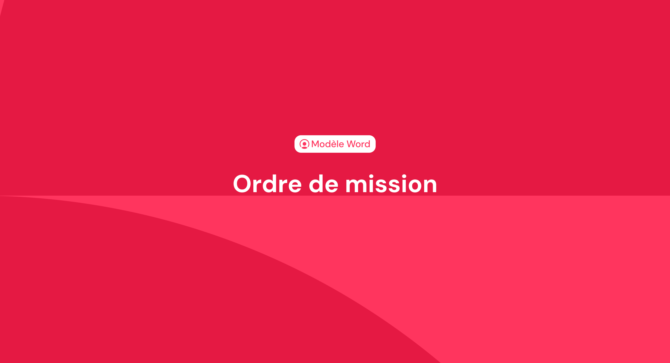Freebie modèle d’ordre de mission Freebie modèle d’ordre de mission