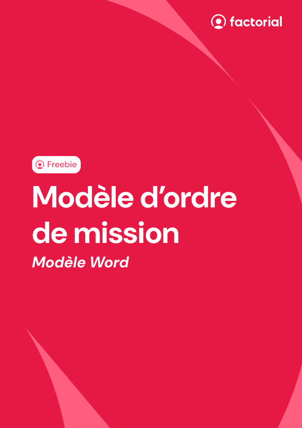 Freebie modèle ordre de mission Freebie modèle ordre de mission