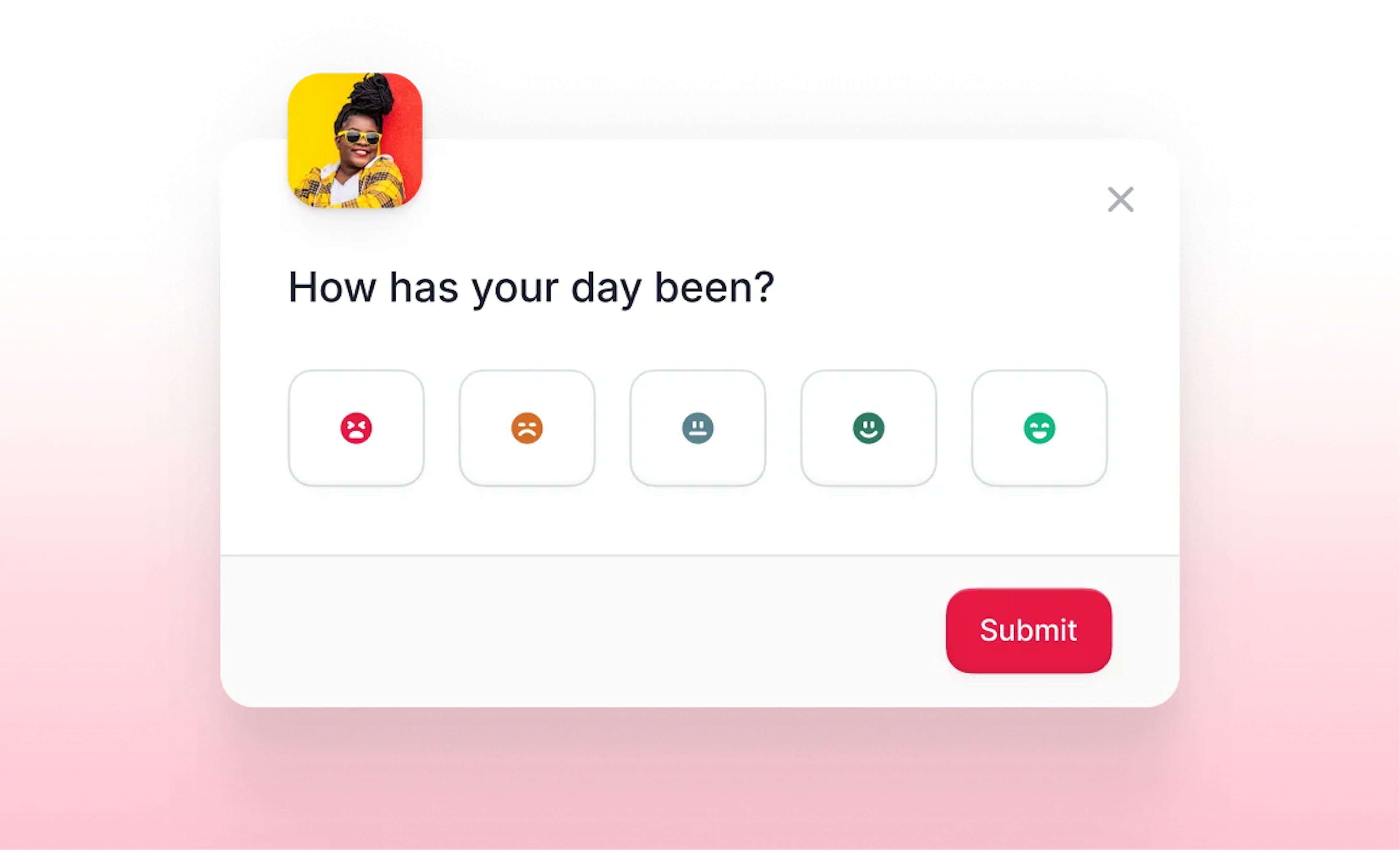 mood tracker pop-up