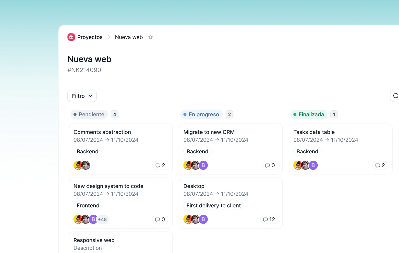 vista kanban en tareas vista kanban en tareas