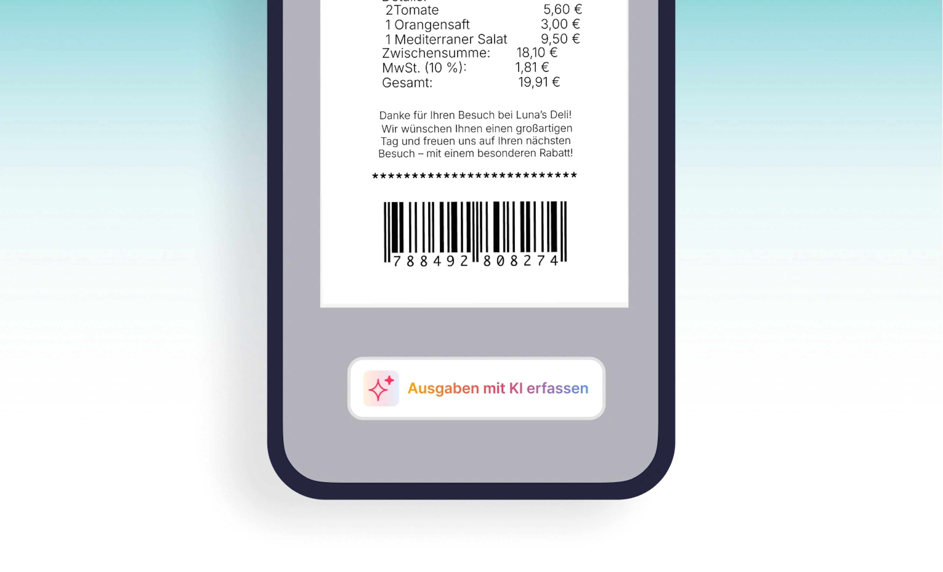 KI-gestützter Belegscanner