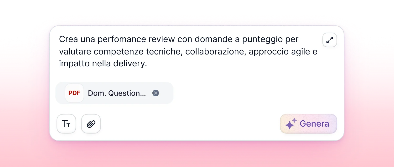 Crea questionari di valutazione