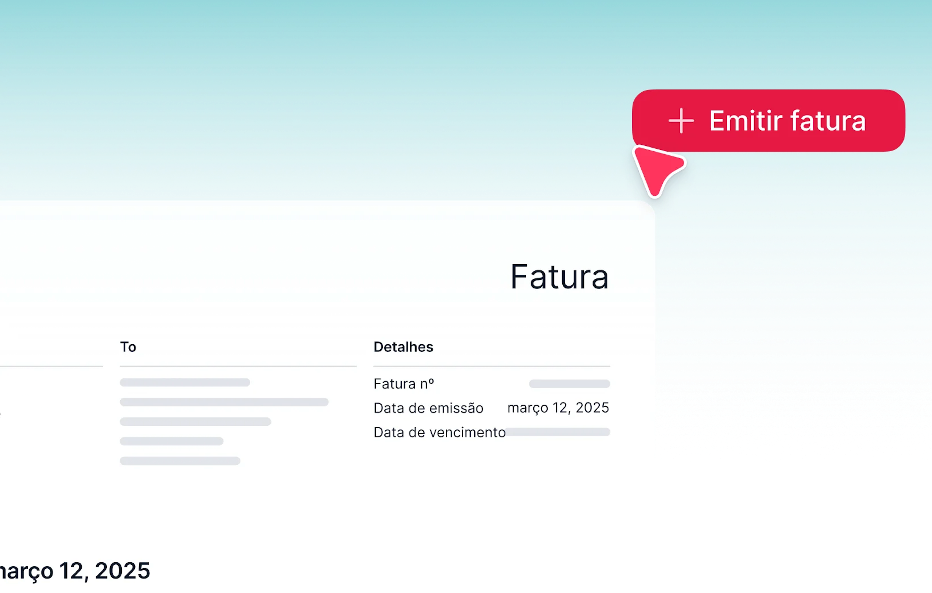 Geração de orçamentos e faturas