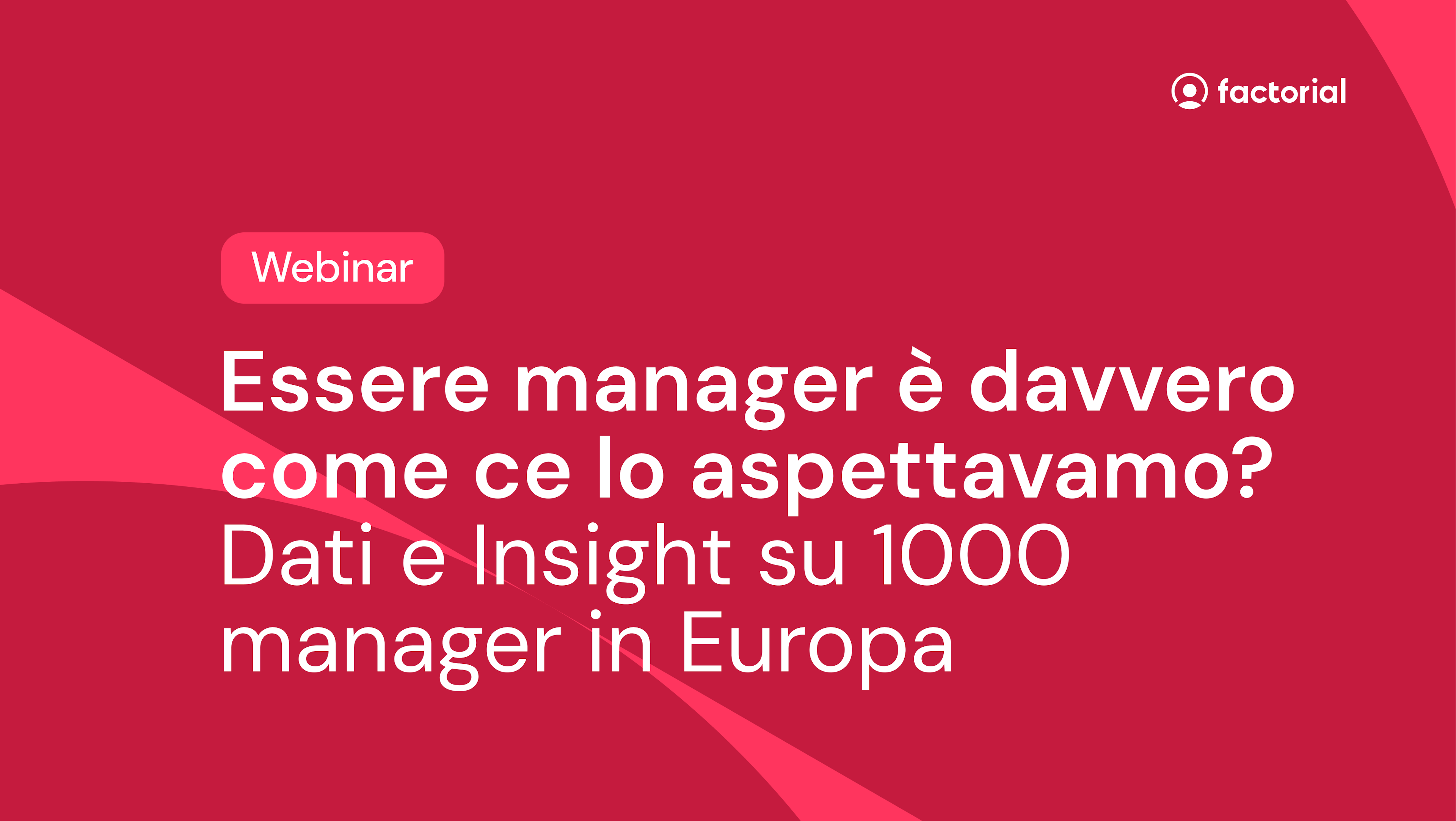 Webinar Vita da manager gratuito di Factorial