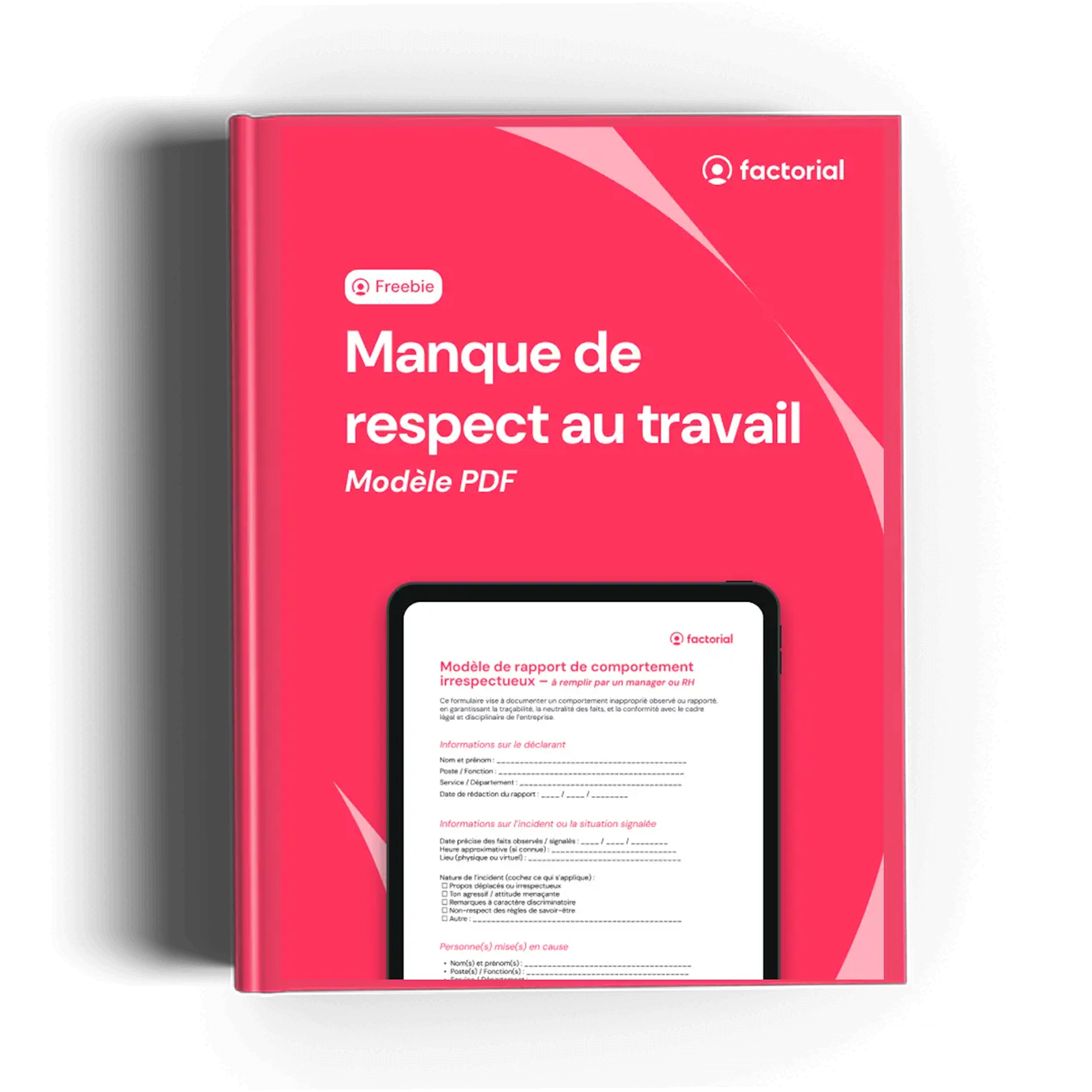 Modèle signalement manque de respect au travail