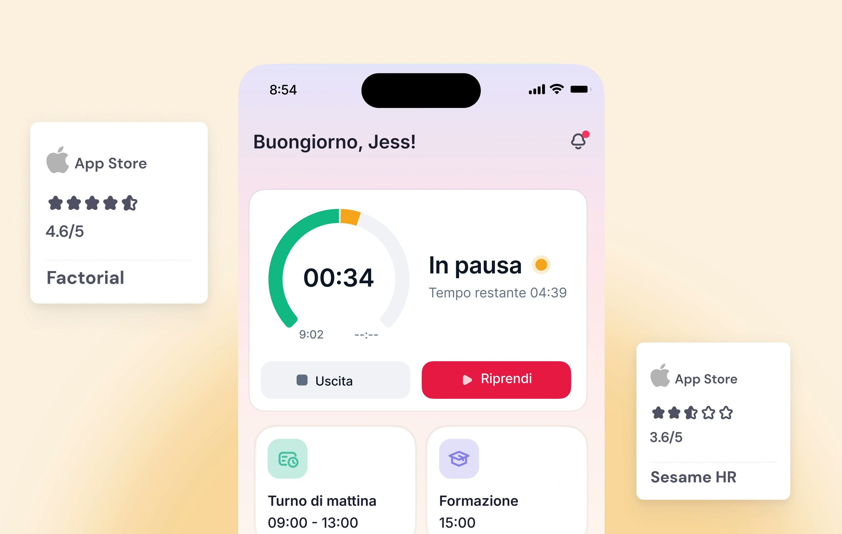 factorial vs sesame hr Confronto di recensioni tra l'App di Factorial e quella di Sesame HR