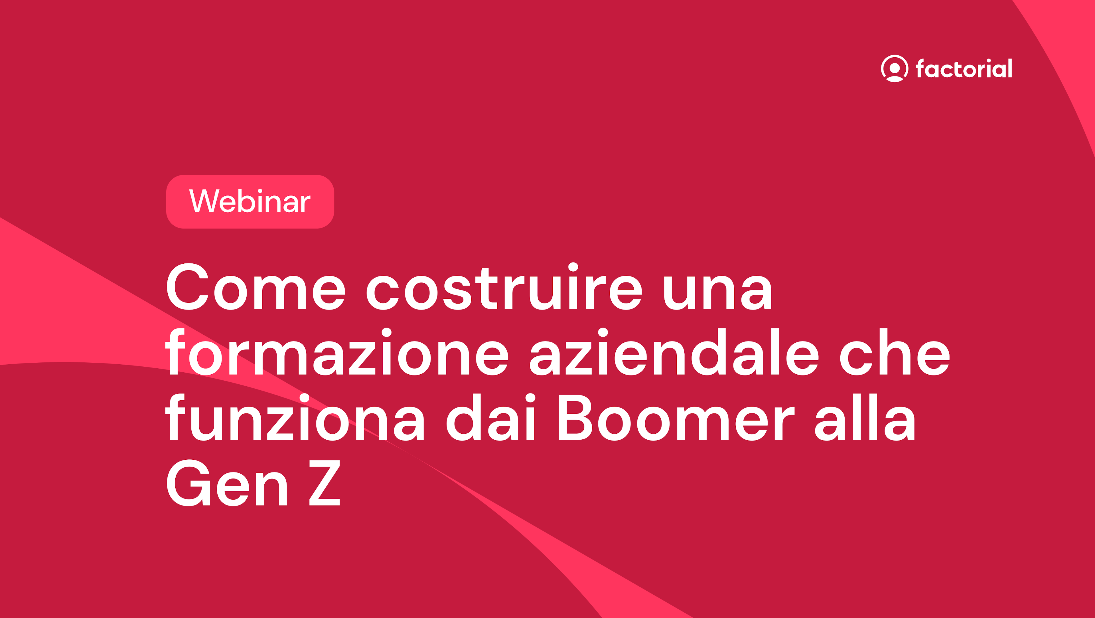 Webinar formazione gratuito di Factorial