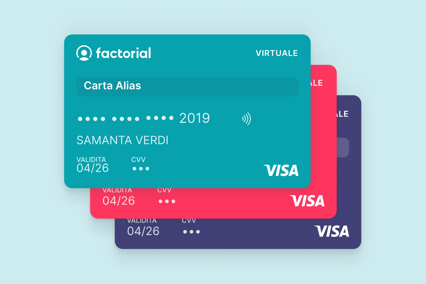 carte aziendali Factorial Immagine delle carte aziendali di Factorial