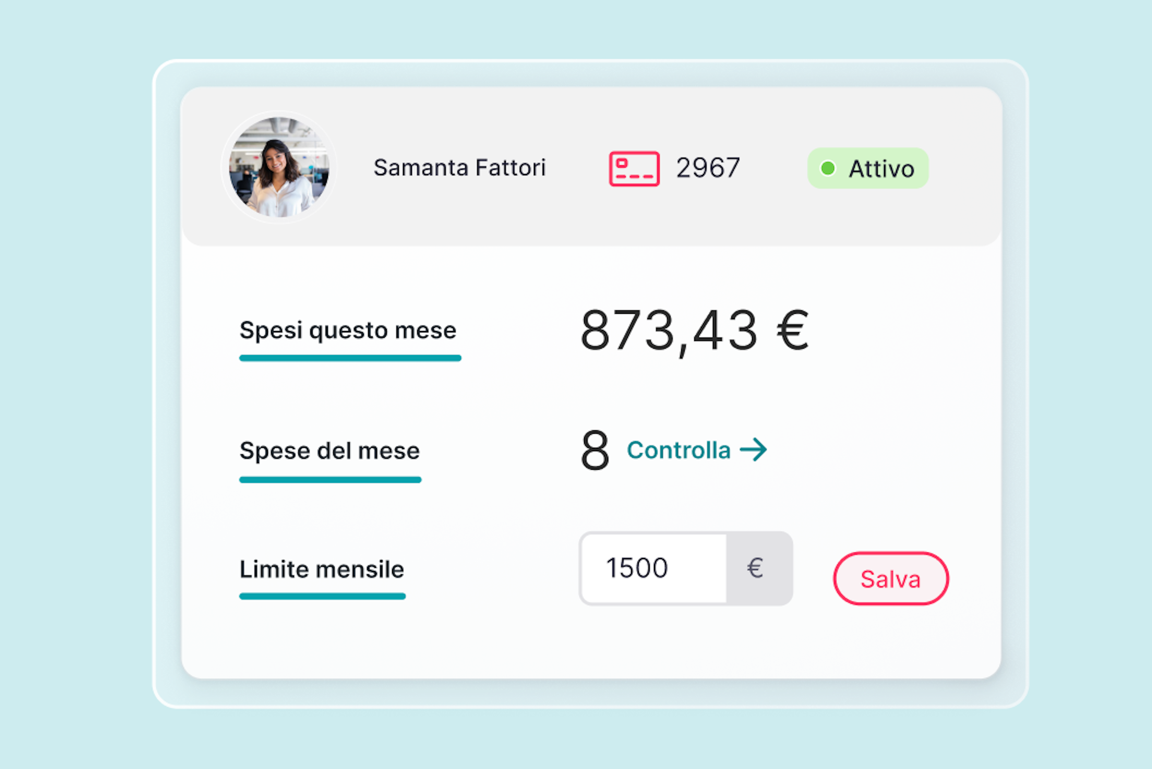 Carte aziendali Factorial - Limiti di spesa personalizzabili