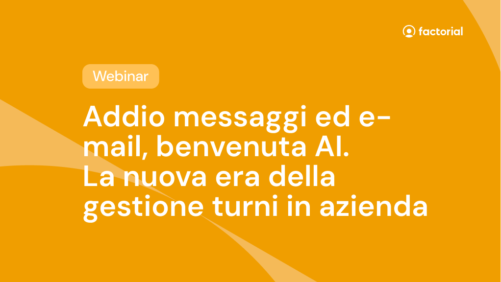 Webinar autoshift Webinar autoshift di Factorial