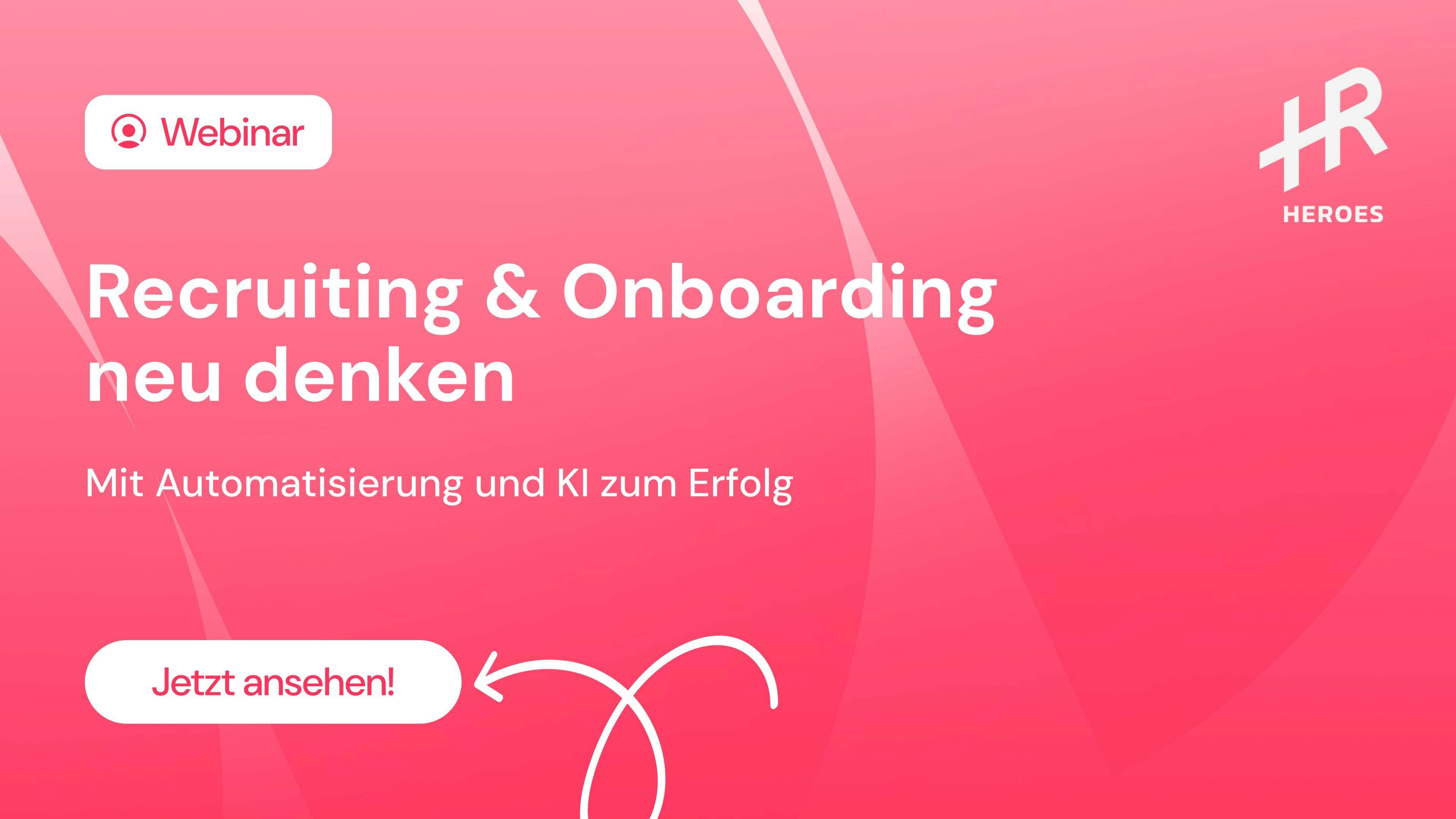 Webinar Recruiting & Onboarding neu denken