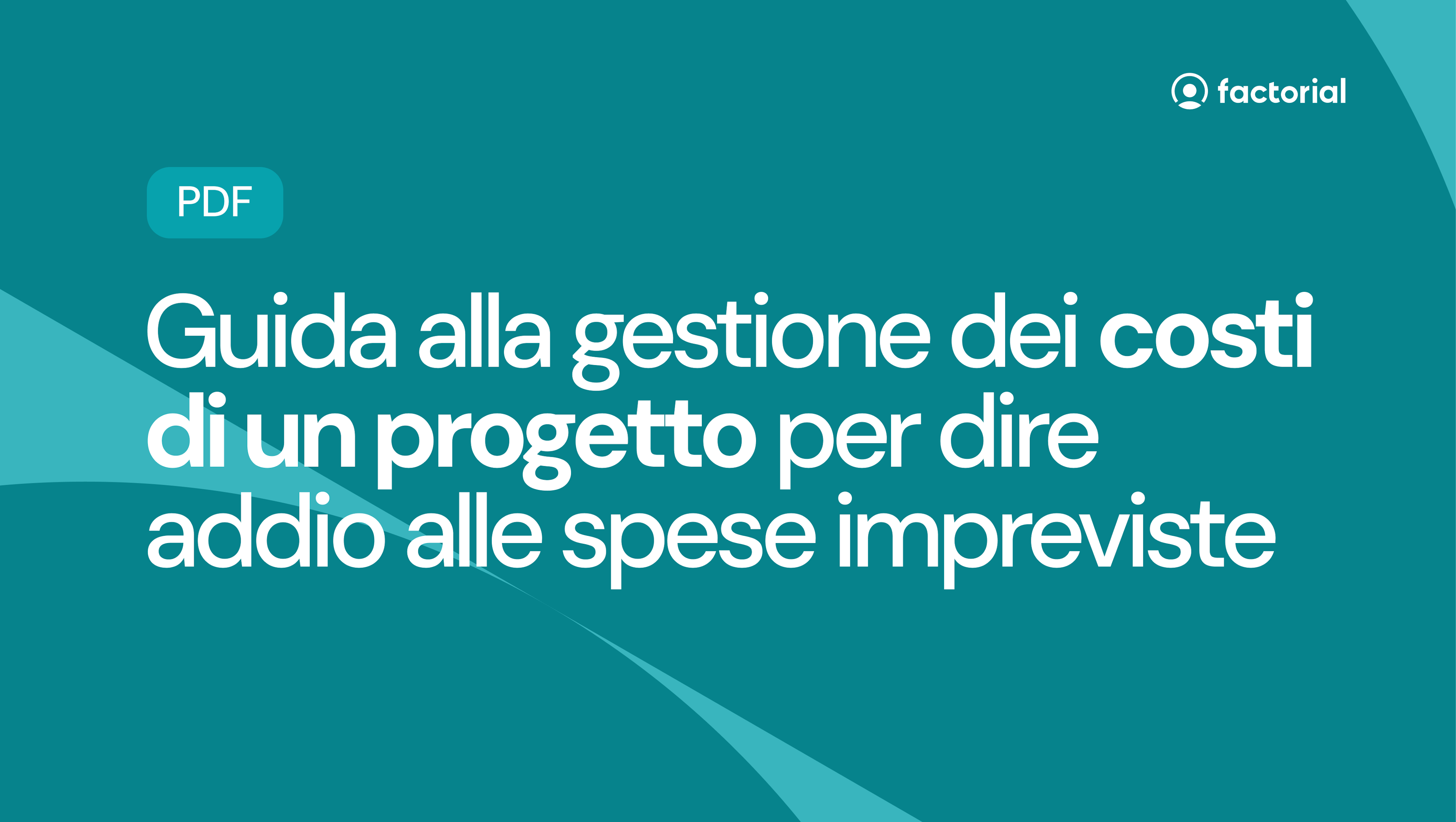 Gestione dei costi di un progetto con l'ebook di Factorial