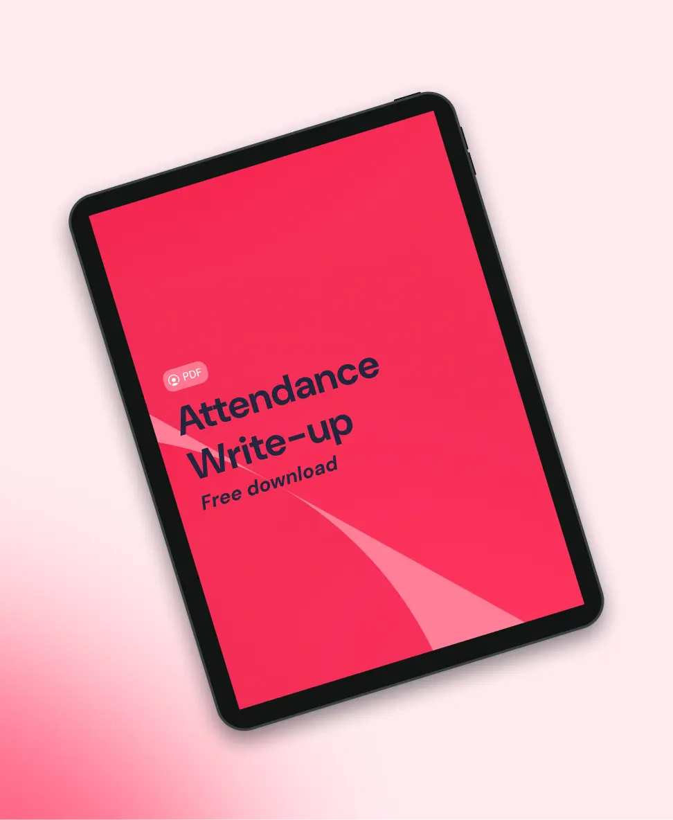 attendance write up pdf attendance write up pdf