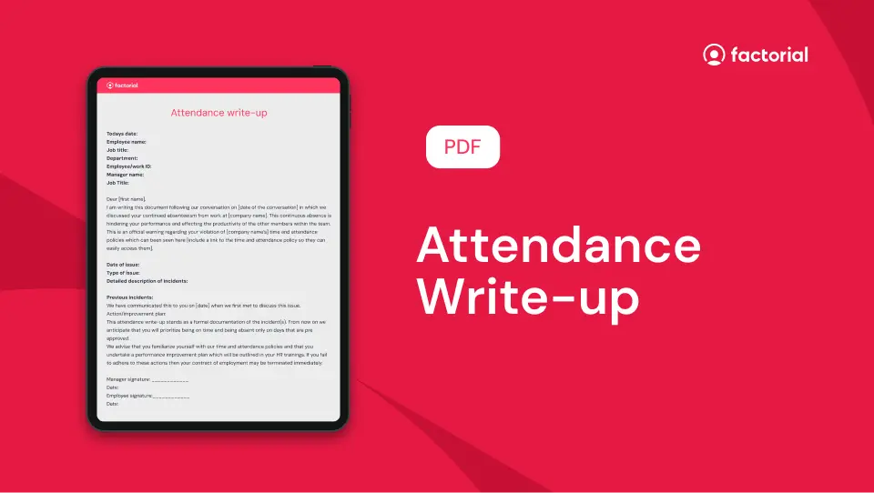 attendance write-up pdf for employers attendance write-up pdf for employers
