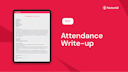 attendance write-up pdf for employers