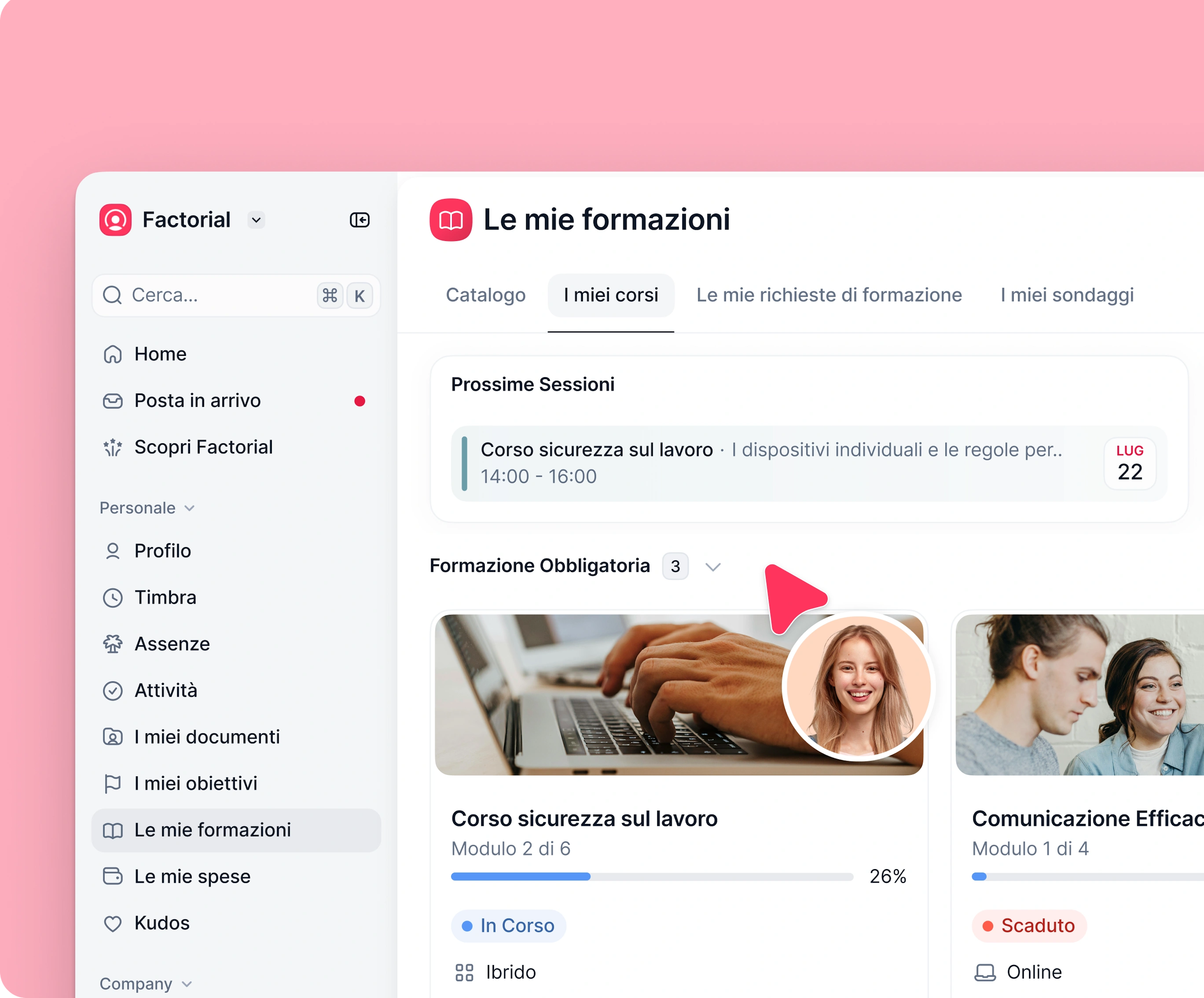 software di gestione formazione factorial