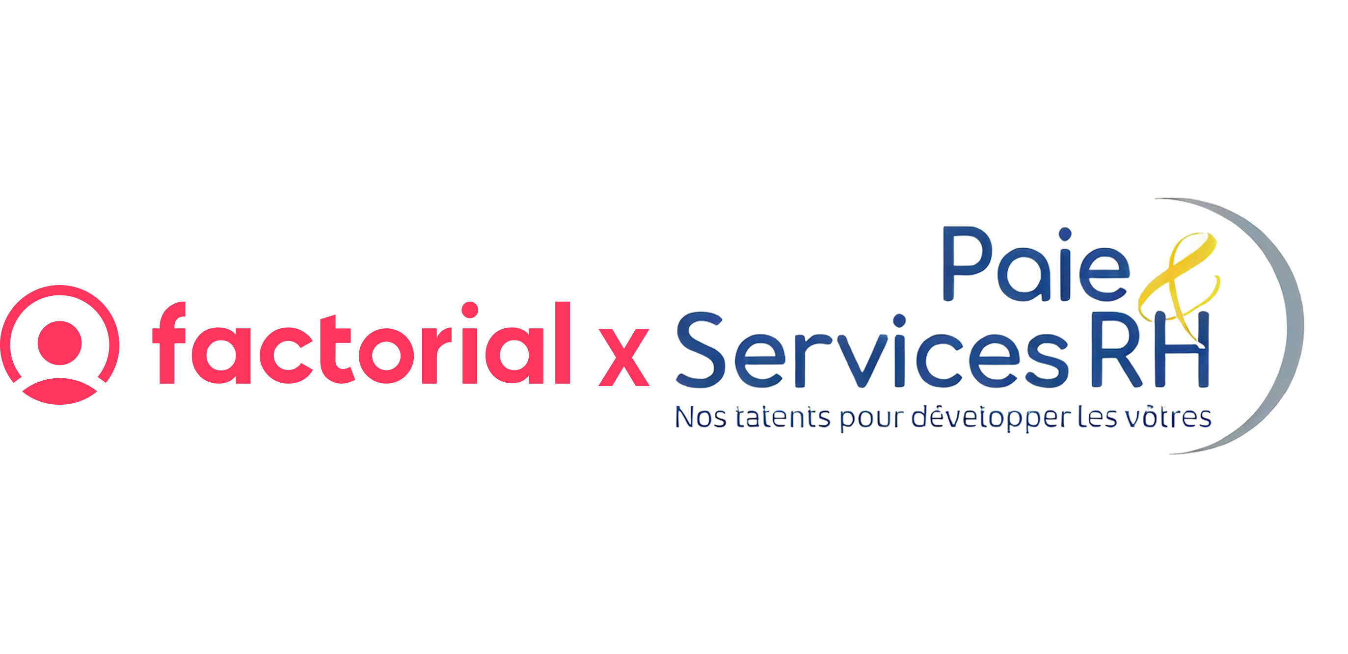 Logos Factorial x Paie & Services RH Logos Factorial x Paie & Services RH