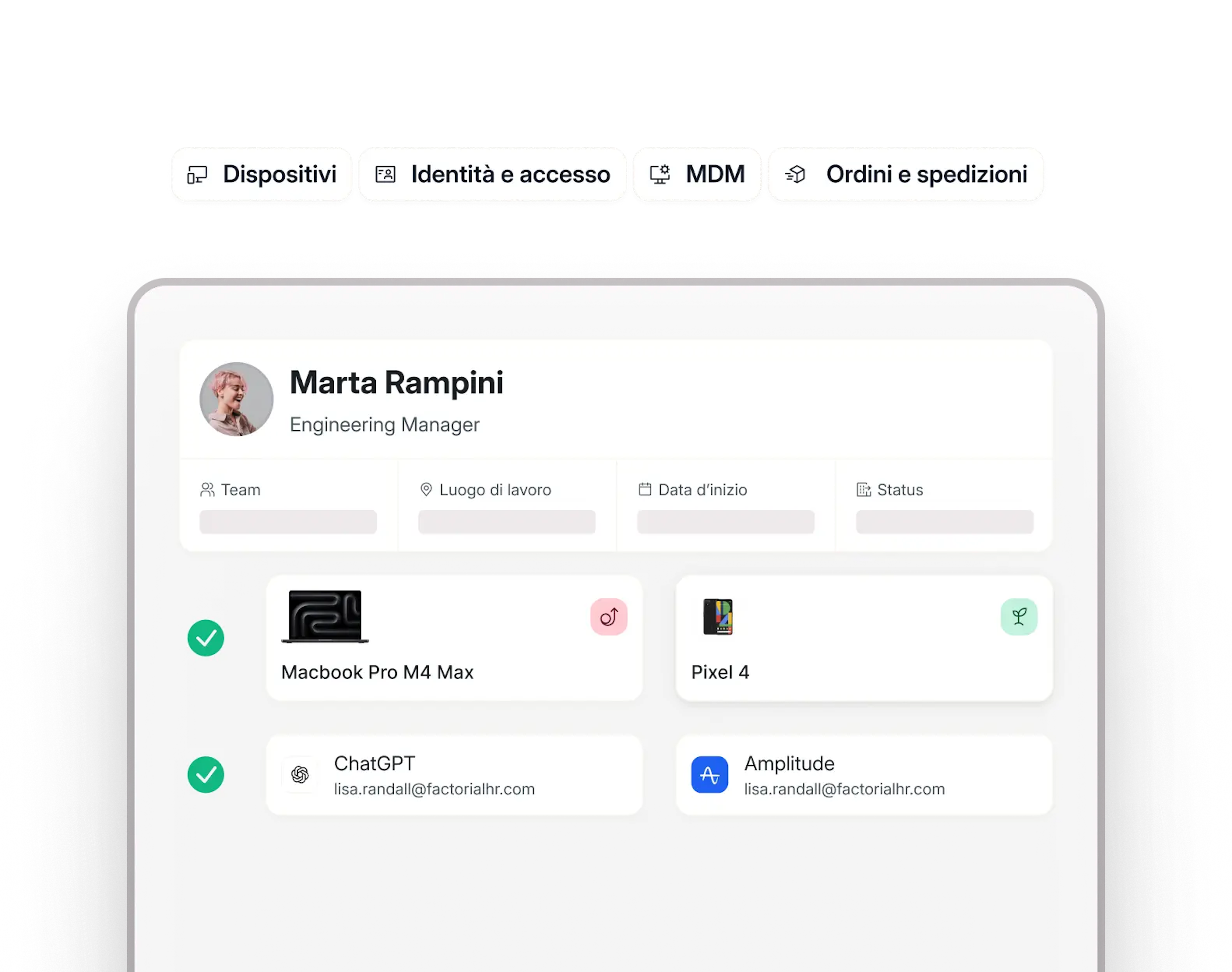 Factorial IT - Software gestione degli asset aziendali