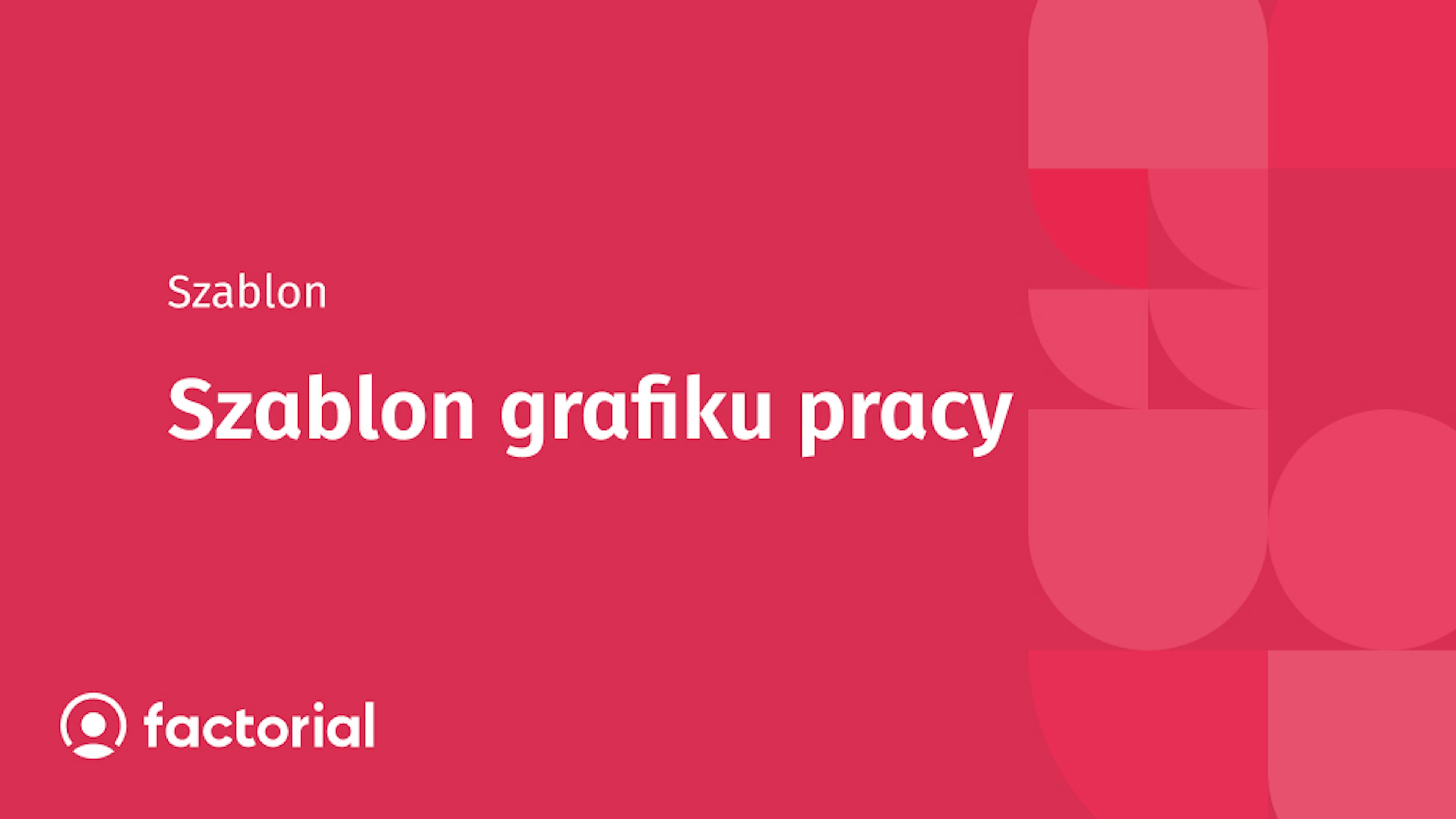 Szablon grafiku pracy