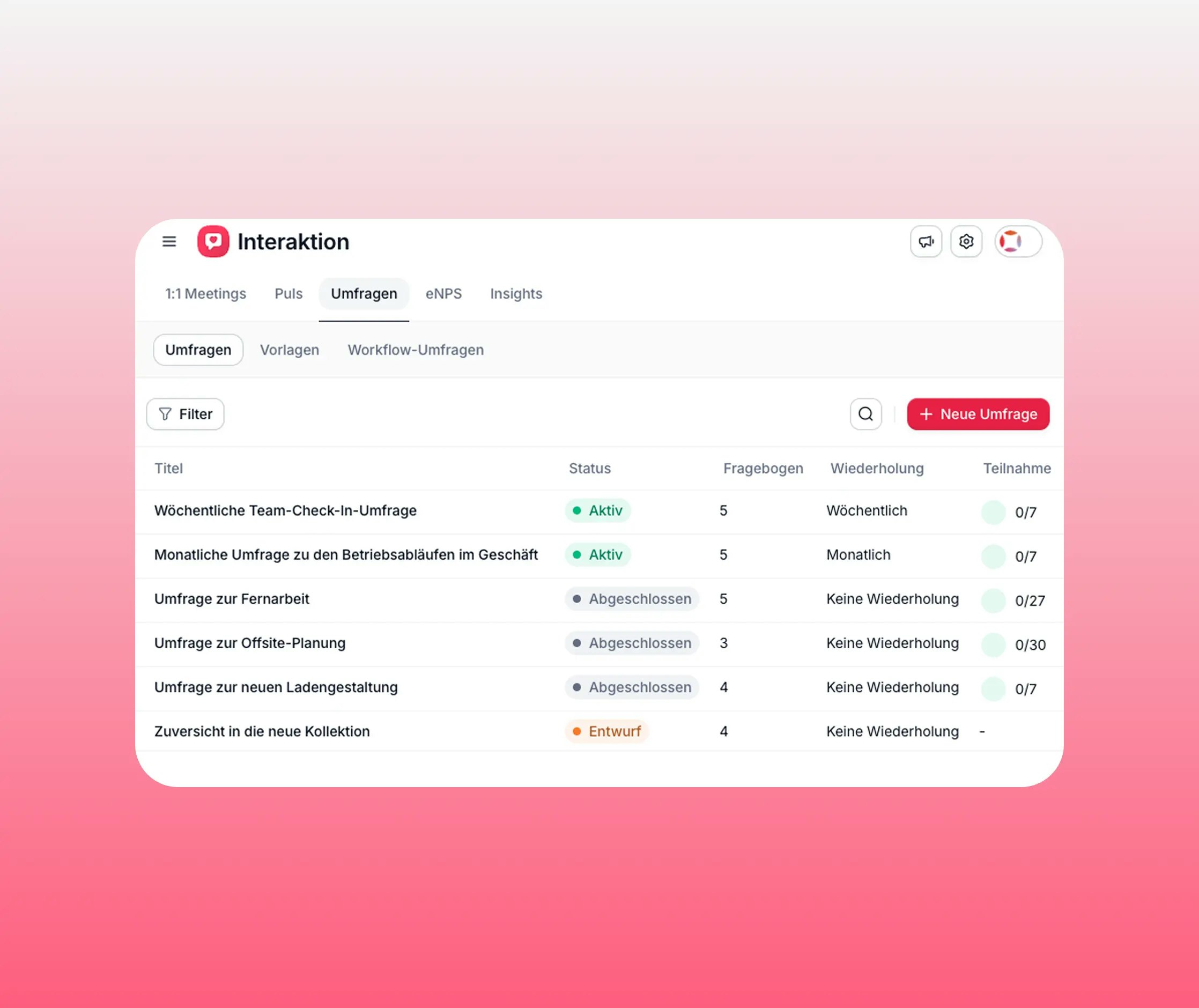 Umfragen, die schneller live sind und mehr Erkenntnisse liefern Umfragen